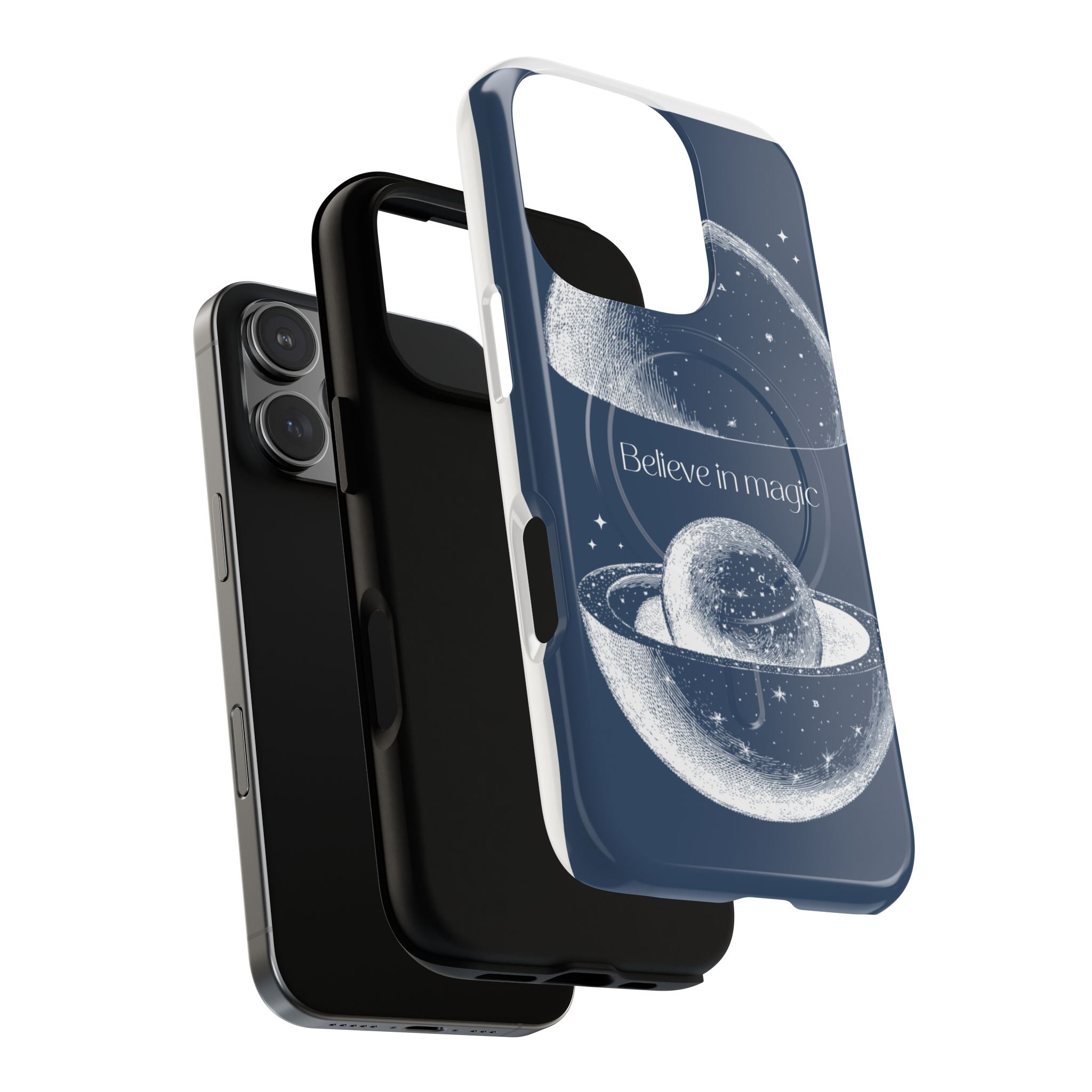 Believe in Magic Phone Case — Protective Magnetic Tough Case with Celestial Design