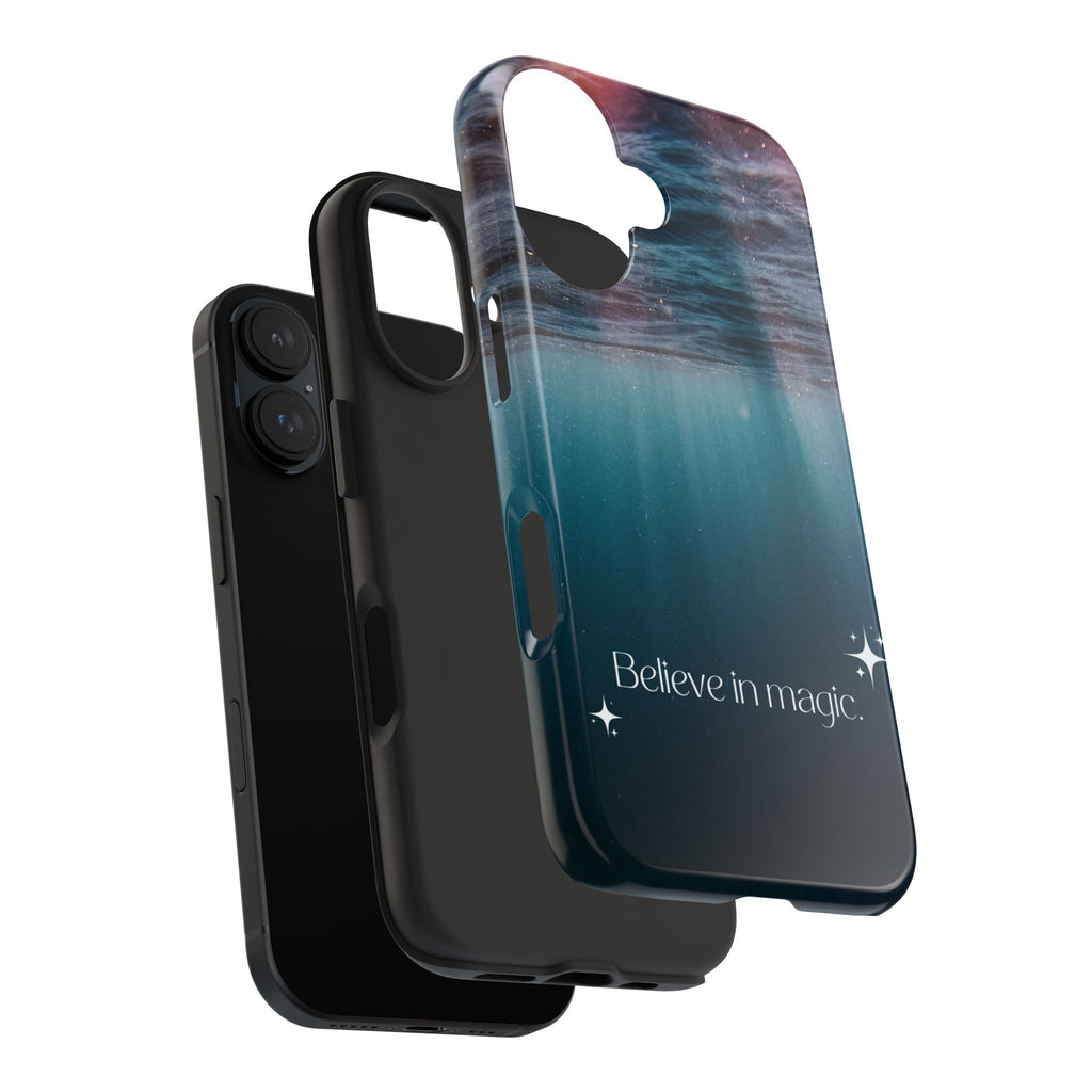 Believe in Magic Phone Case — Mystical Ocean Galaxy Tough Phone Case