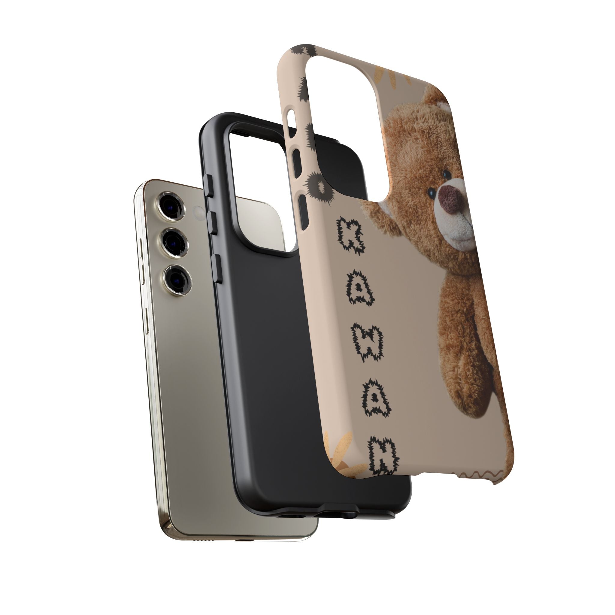 Cute Teddy Bear Phone Case — Personalized "Kawan" Design
