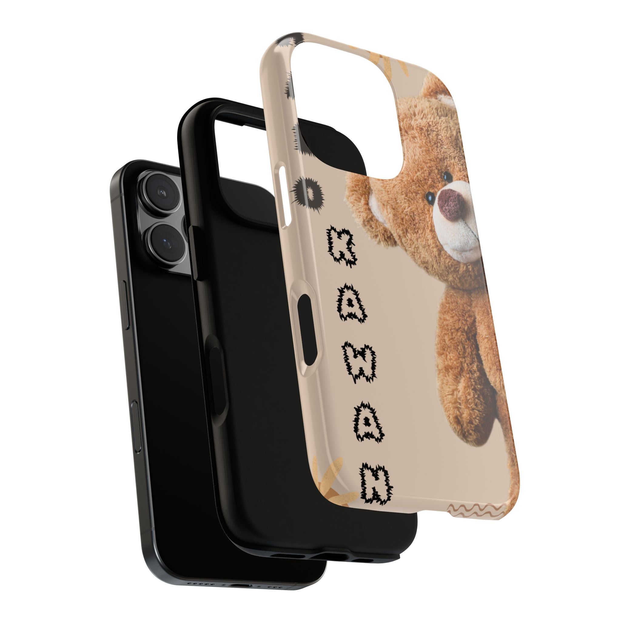 Cute Teddy Bear Phone Case — Personalized "Kawan" Design