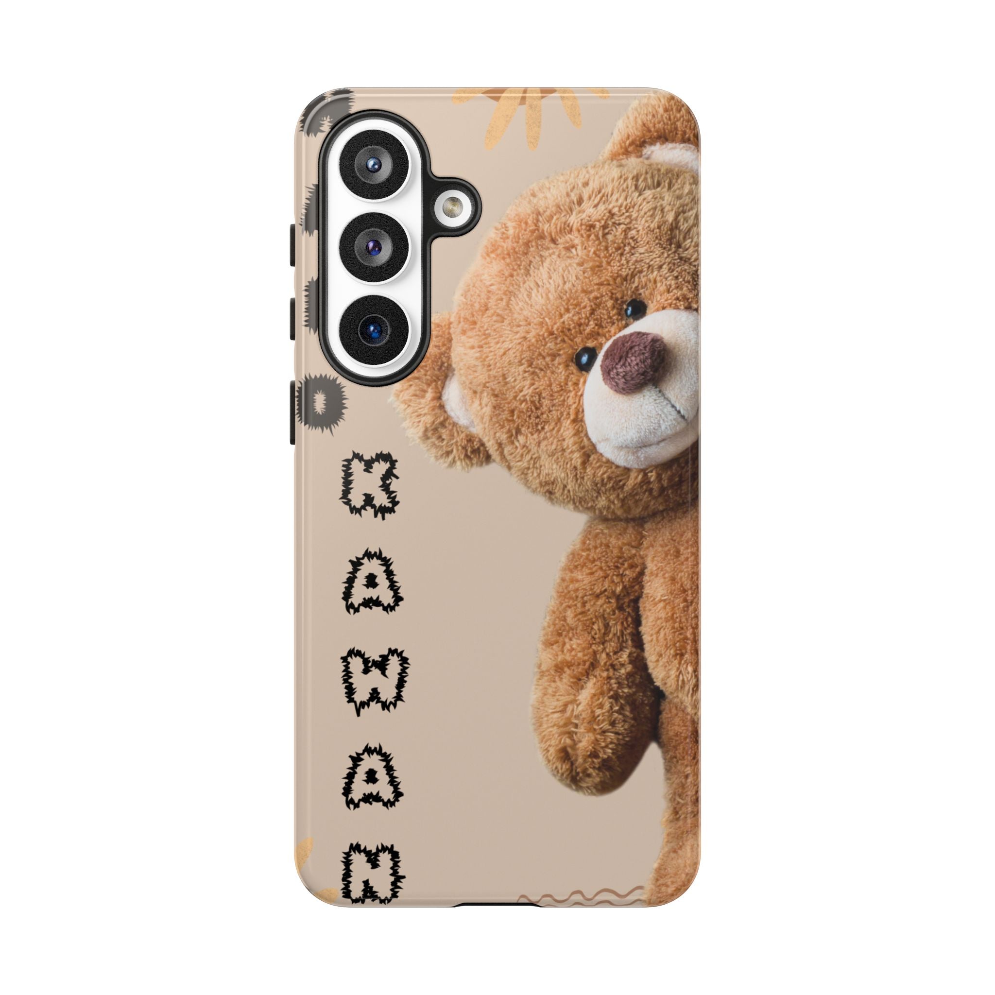 Cute Teddy Bear Phone Case — Personalized "Kawan" Design