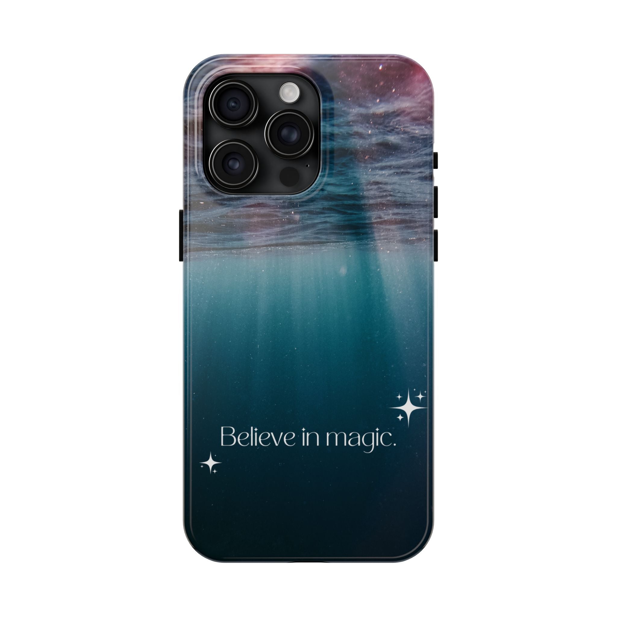 Believe in Magic Phone Case — Mystical Ocean Galaxy Tough Phone Case