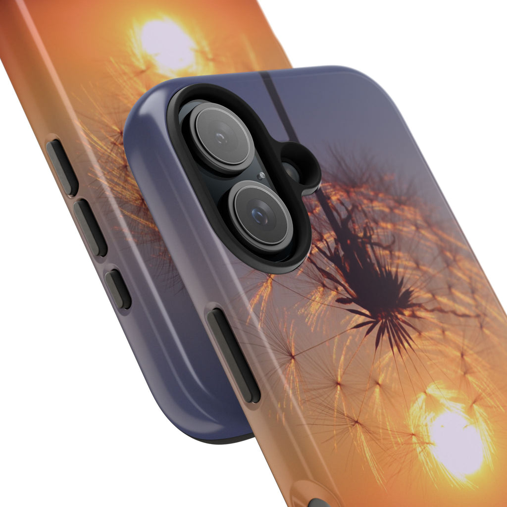Believe Dandelion Sunset Tough Phone Case — Inspirational Protective iPhone Cover