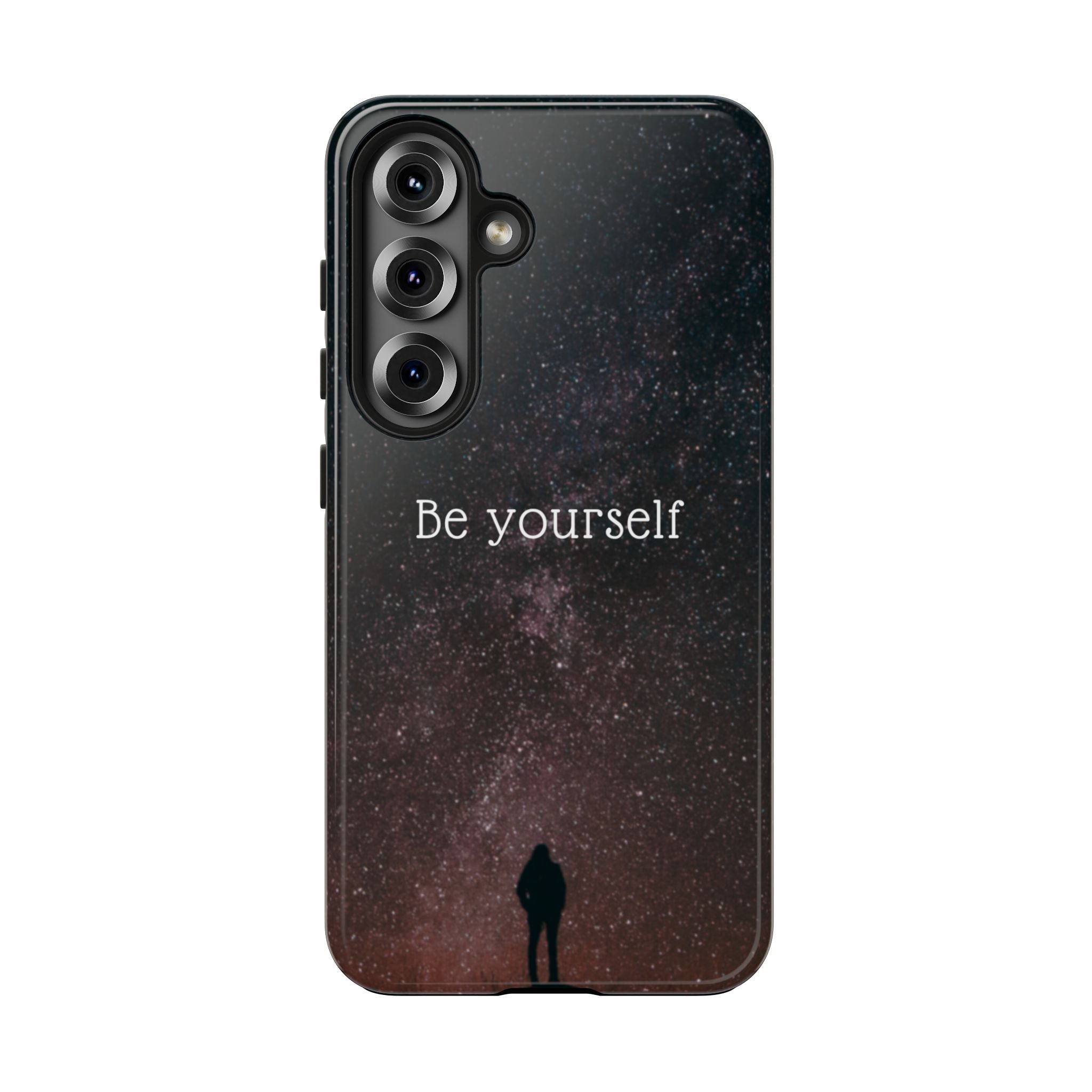 Be Yourself Tough Phone Case — Inspirational Starry Night Protective Cover