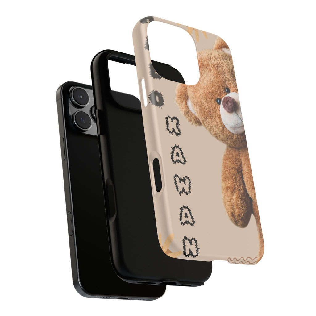 Cute Teddy Bear Phone Case — Personalized "Kawan" Design
