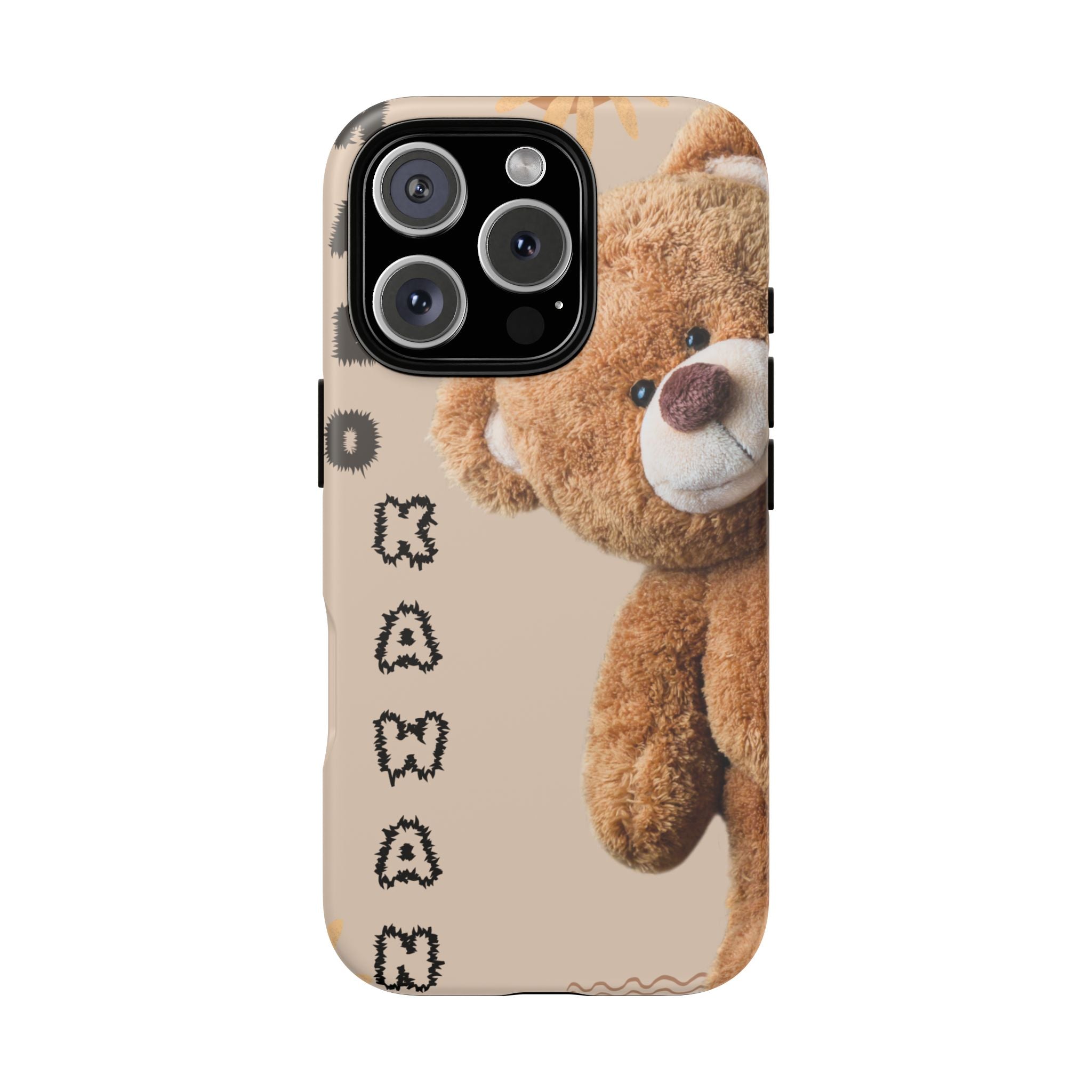 Cute Teddy Bear Phone Case — Personalized "Kawan" Design
