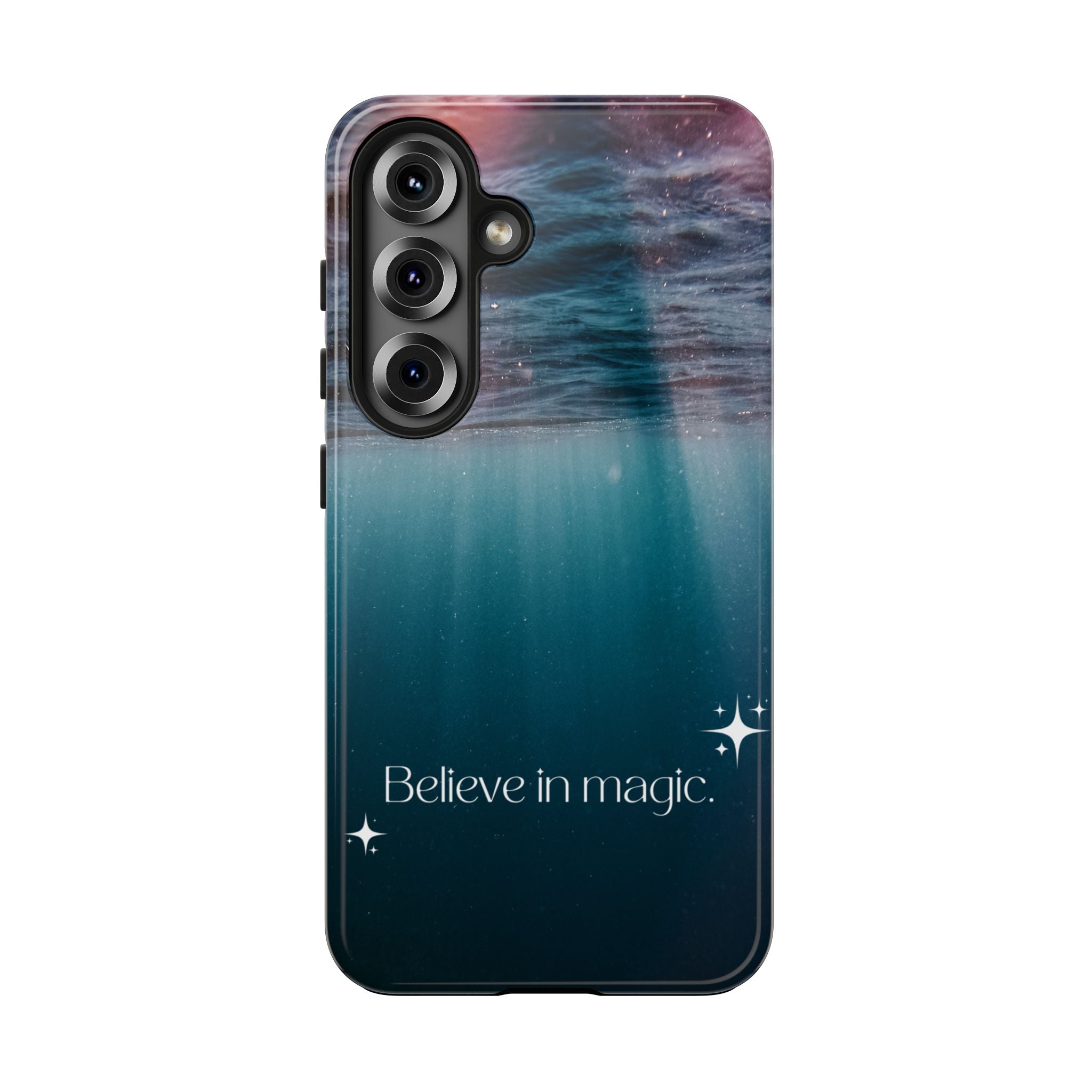 Believe in Magic Phone Case — Mystical Ocean Galaxy Tough Phone Case