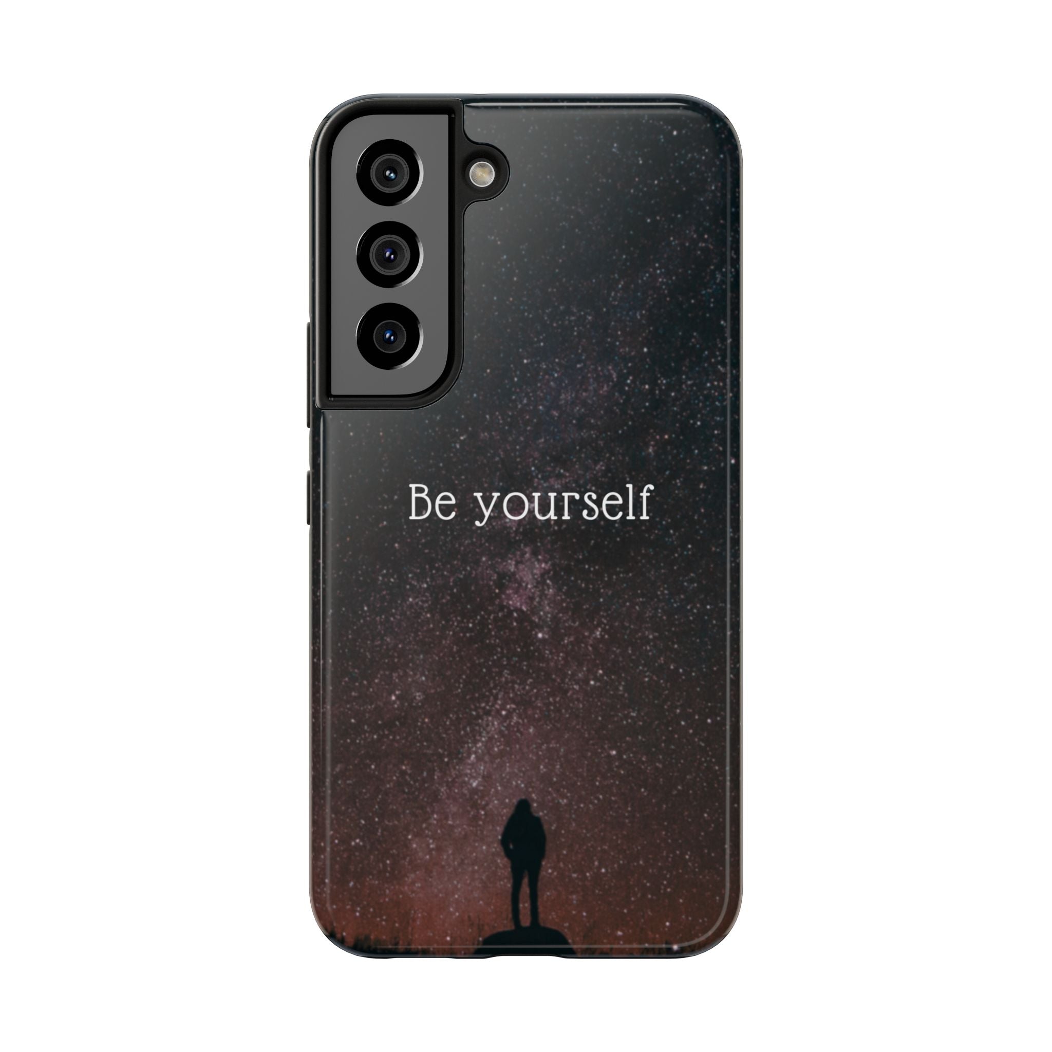 Be Yourself Tough Phone Case — Inspirational Starry Night Protective Cover