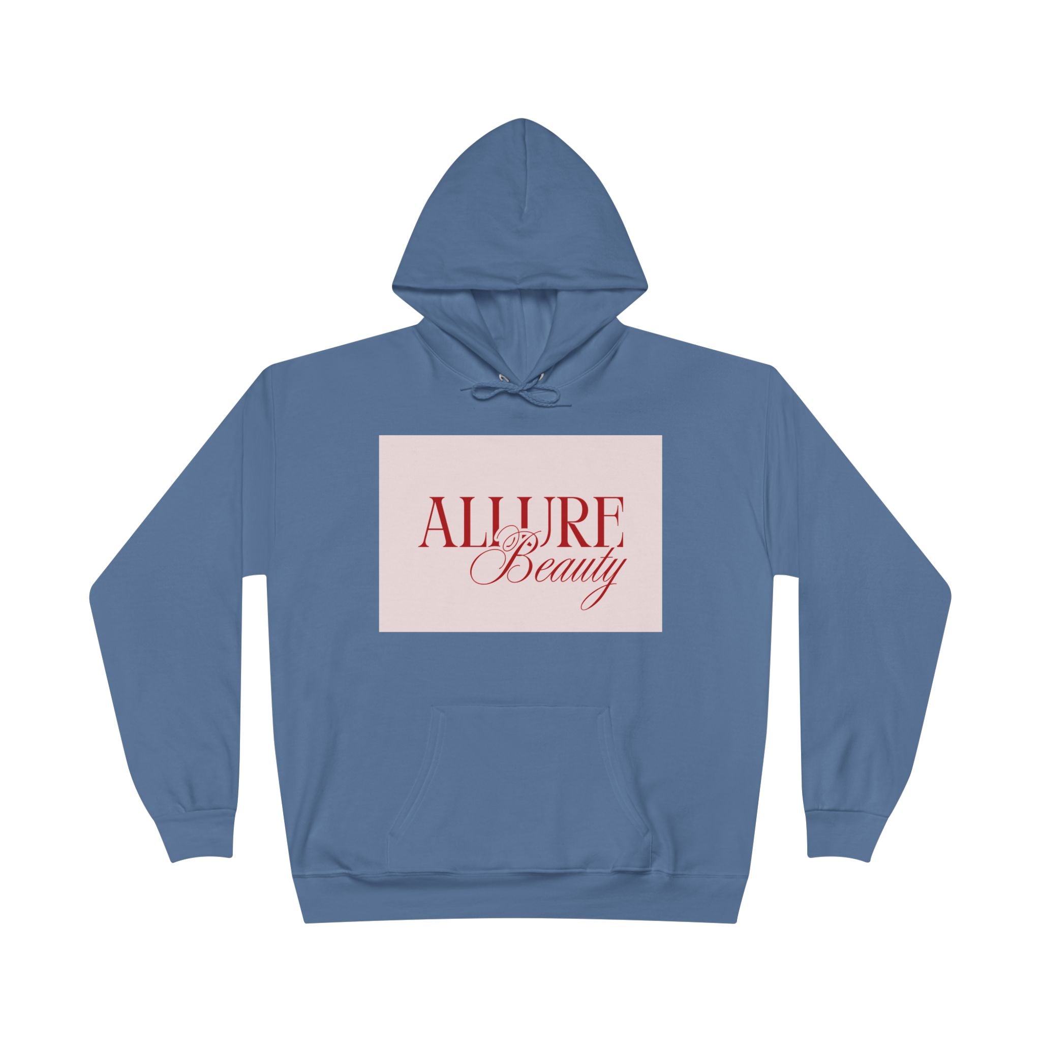 Unisex Allure Beauty Hoodie — Pink Logo Pullover for Beauty Lovers
