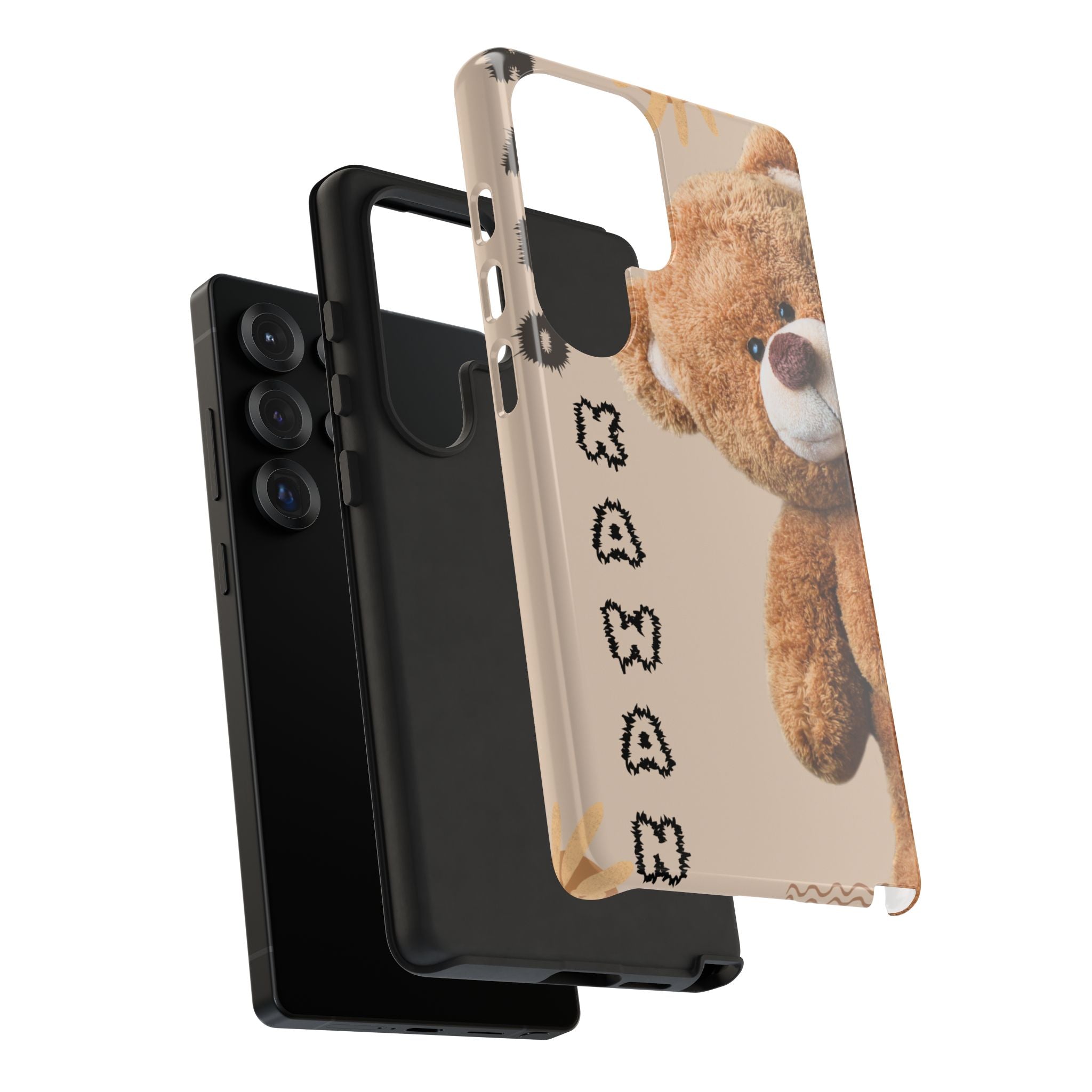 Cute Teddy Bear Phone Case — Personalized "Kawan" Design