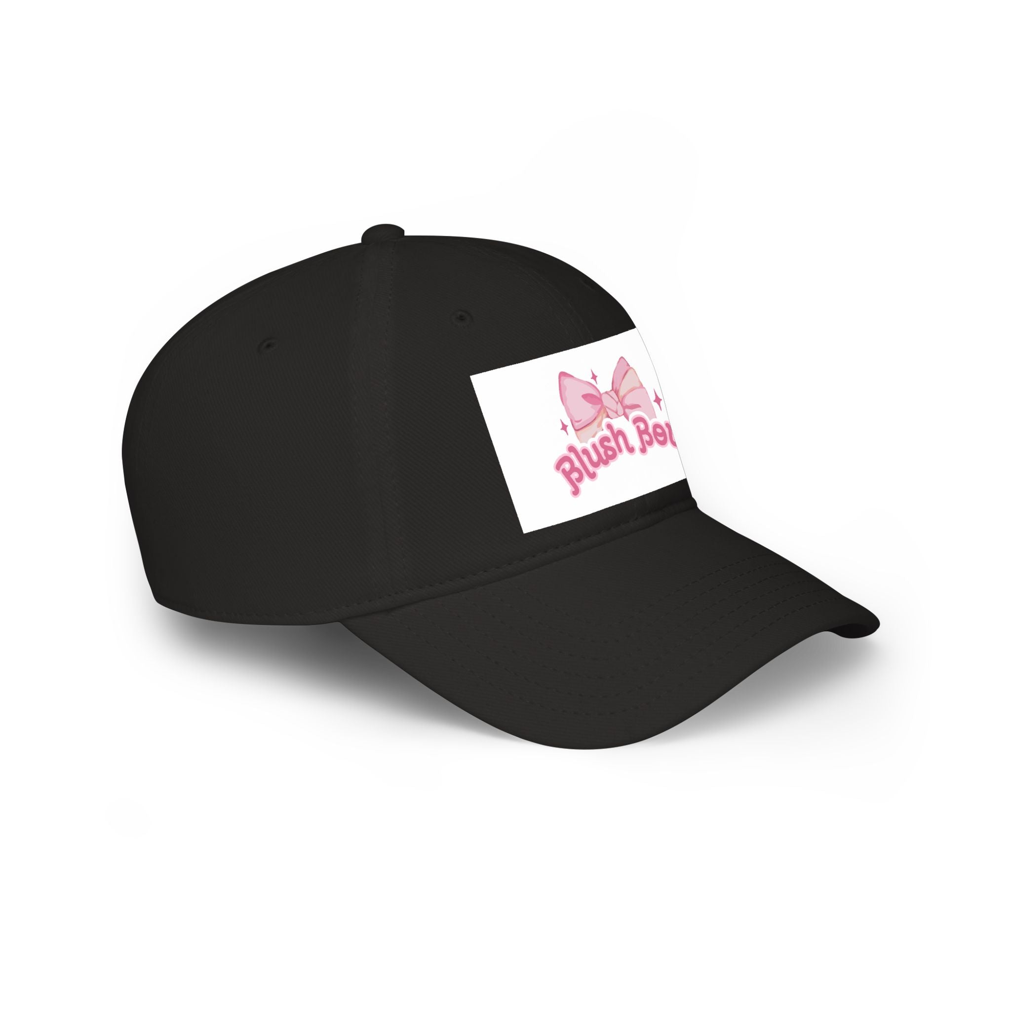 Blush Bow Cap — Cute Pink Bow Baseball Hat with "Blush Bow" Logo