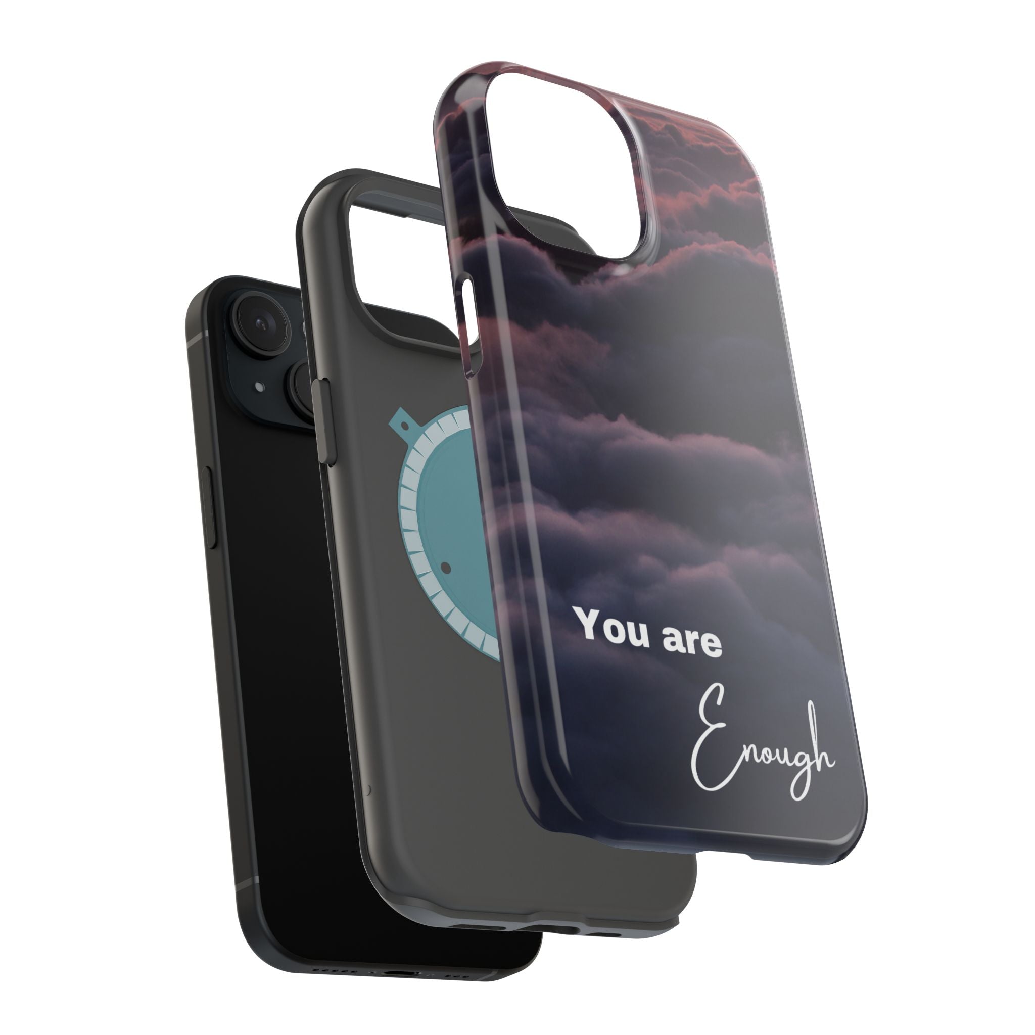 Phone Case — 'You Are Enough' Cloudy Sky Magnetic Impact-Resistant Case