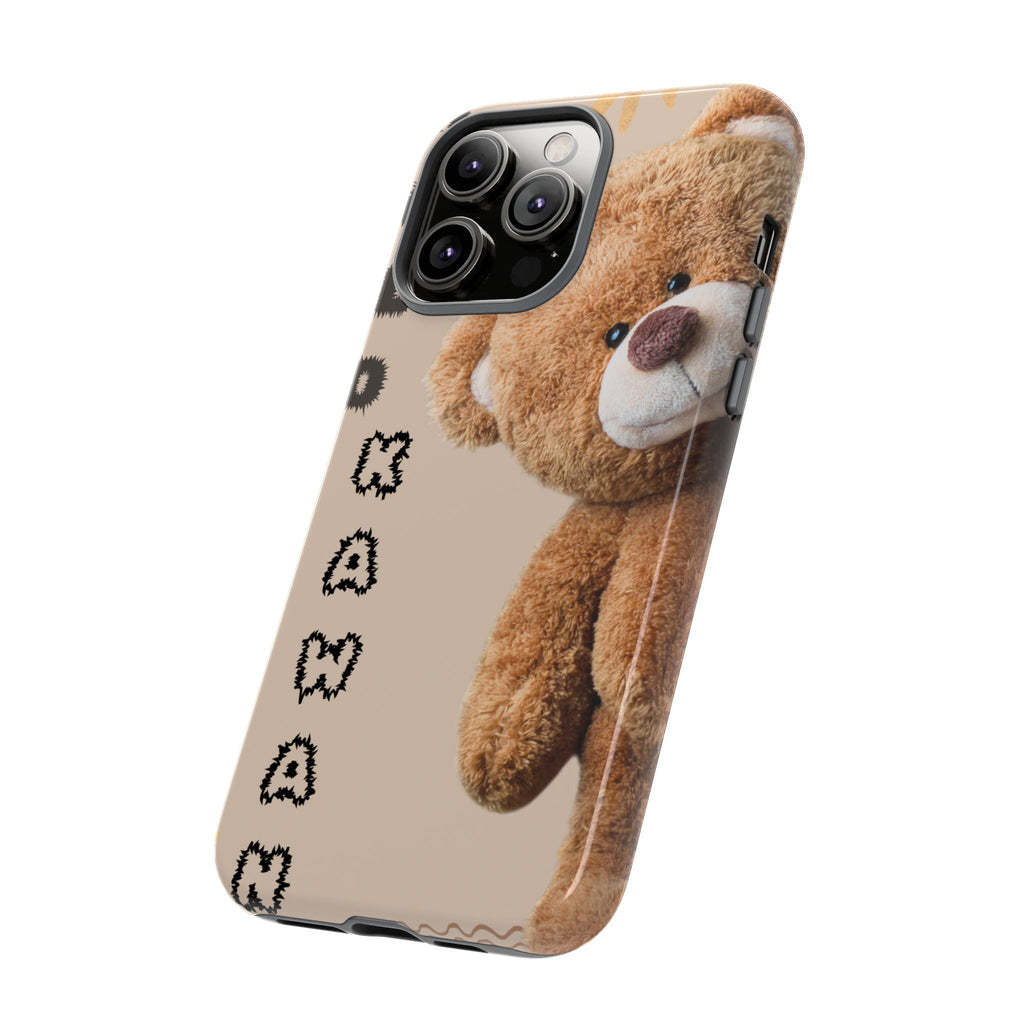 Cute Teddy Bear Phone Case — Personalized "Kawan" Design