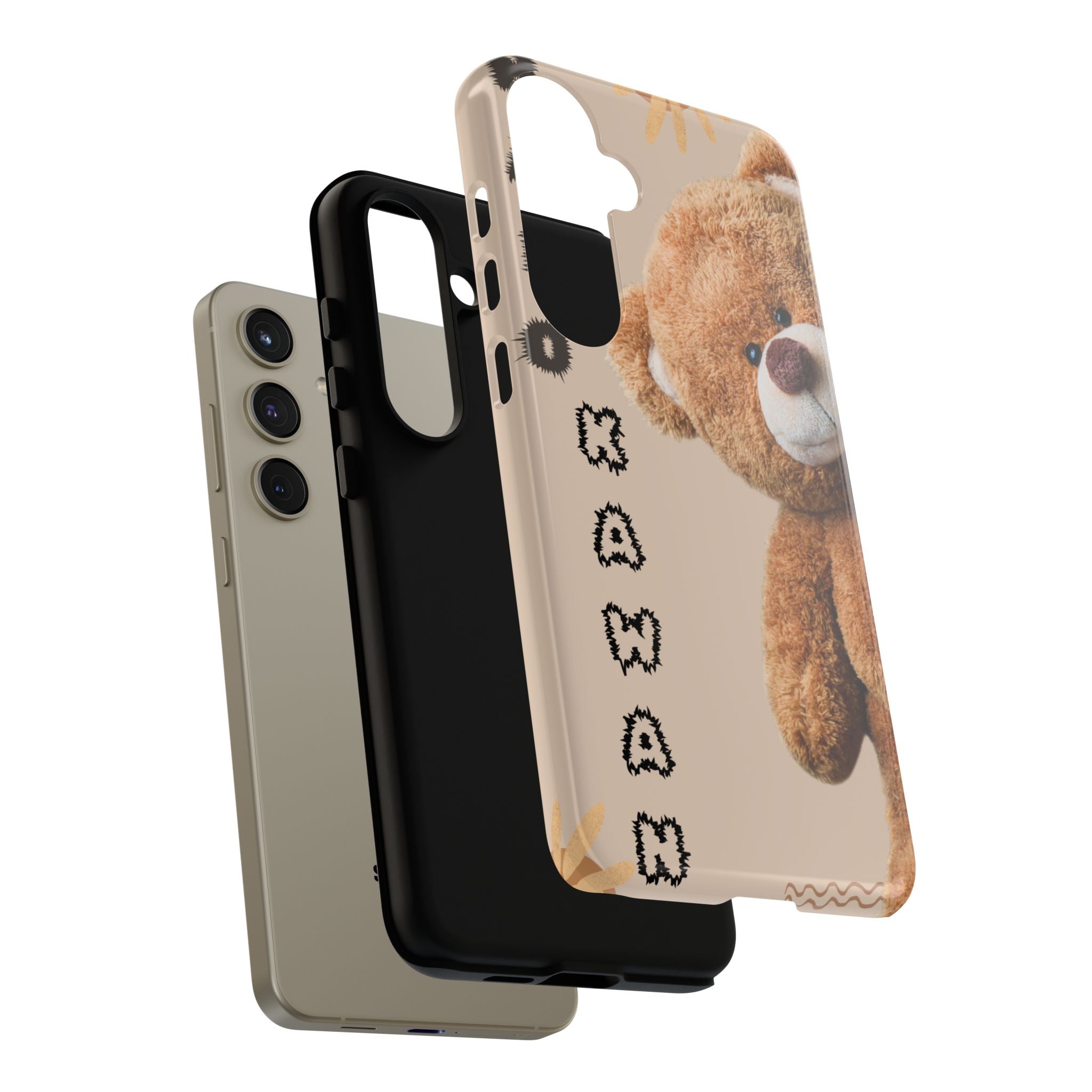 Cute Teddy Bear Phone Case — Personalized "Kawan" Design