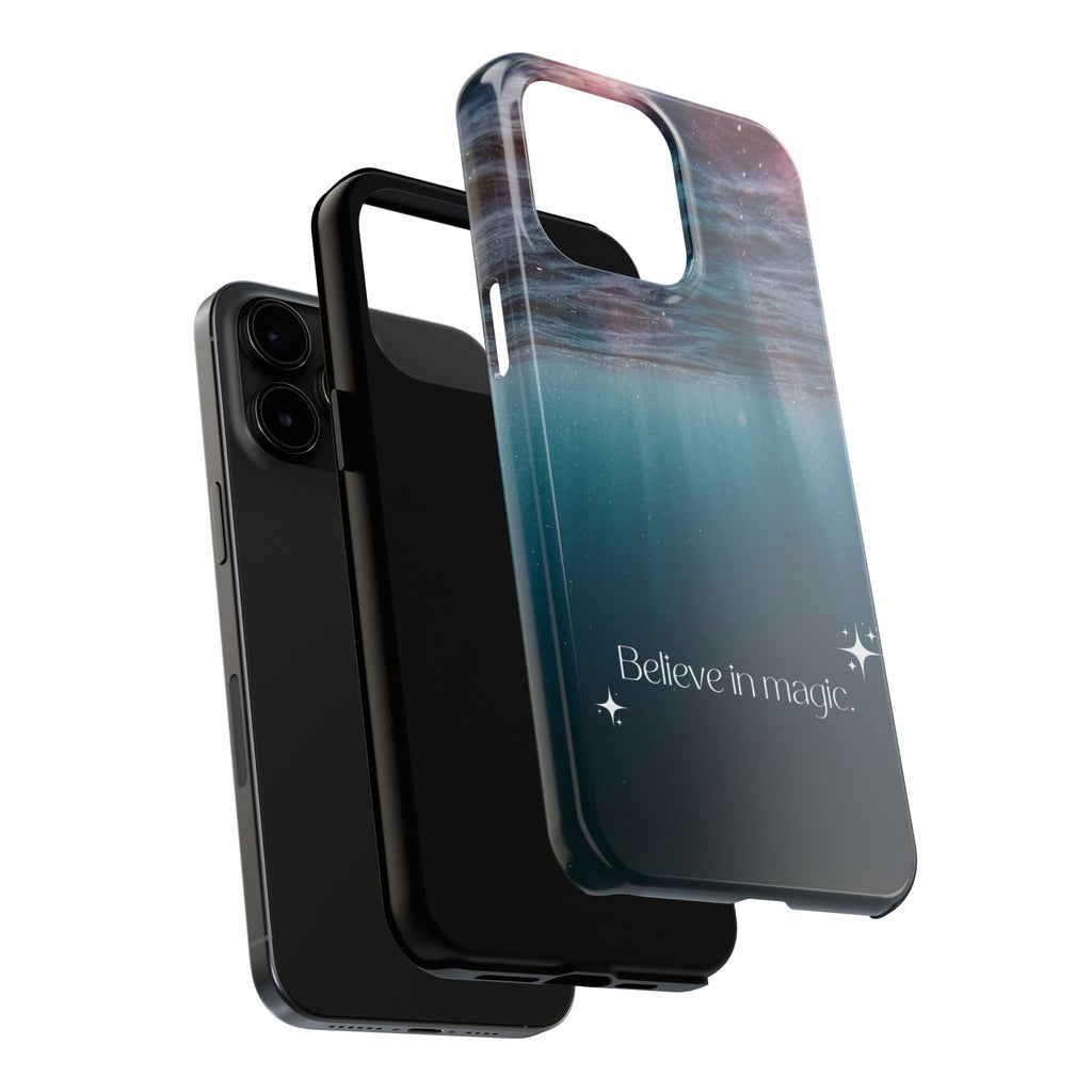 Believe in Magic Phone Case — Mystical Ocean Galaxy Tough Phone Case