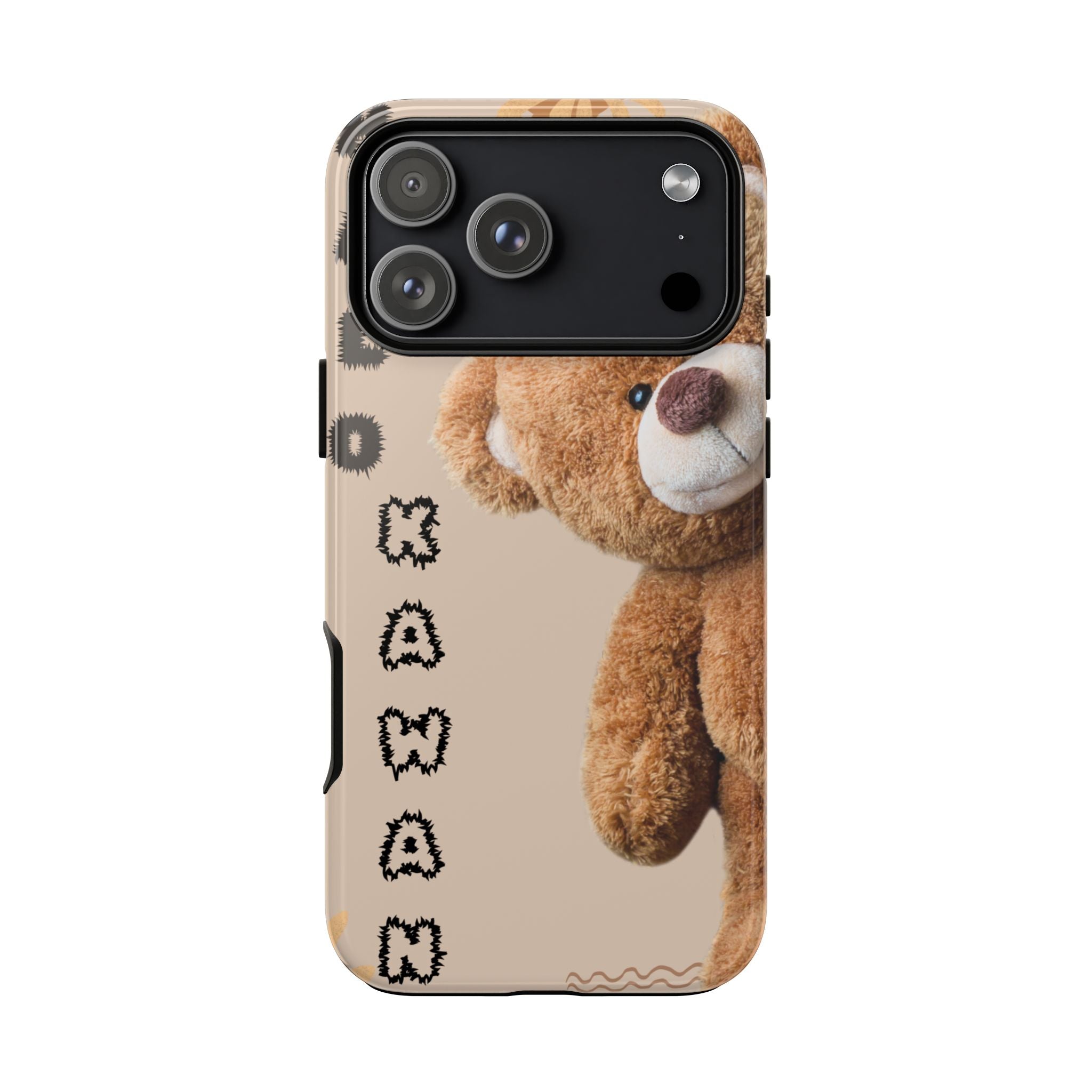 Cute Teddy Bear Phone Case — Personalized "Kawan" Design