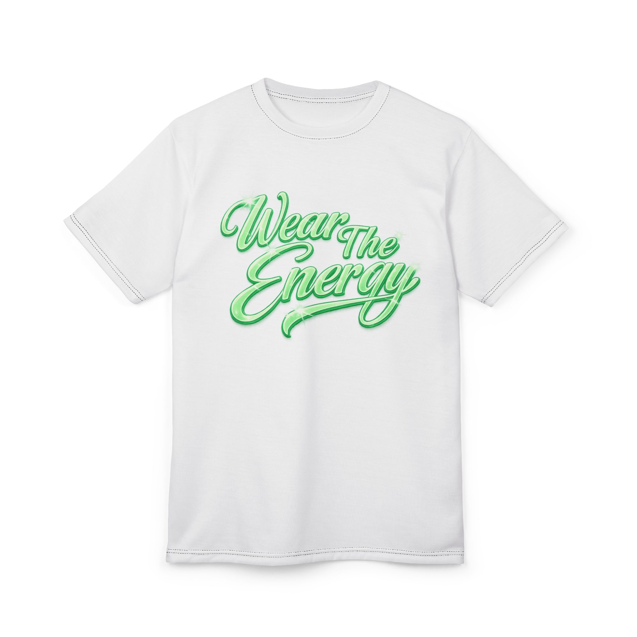 Unisex Wear The Energy T‑Shirt — Neon Script Graphic Tee