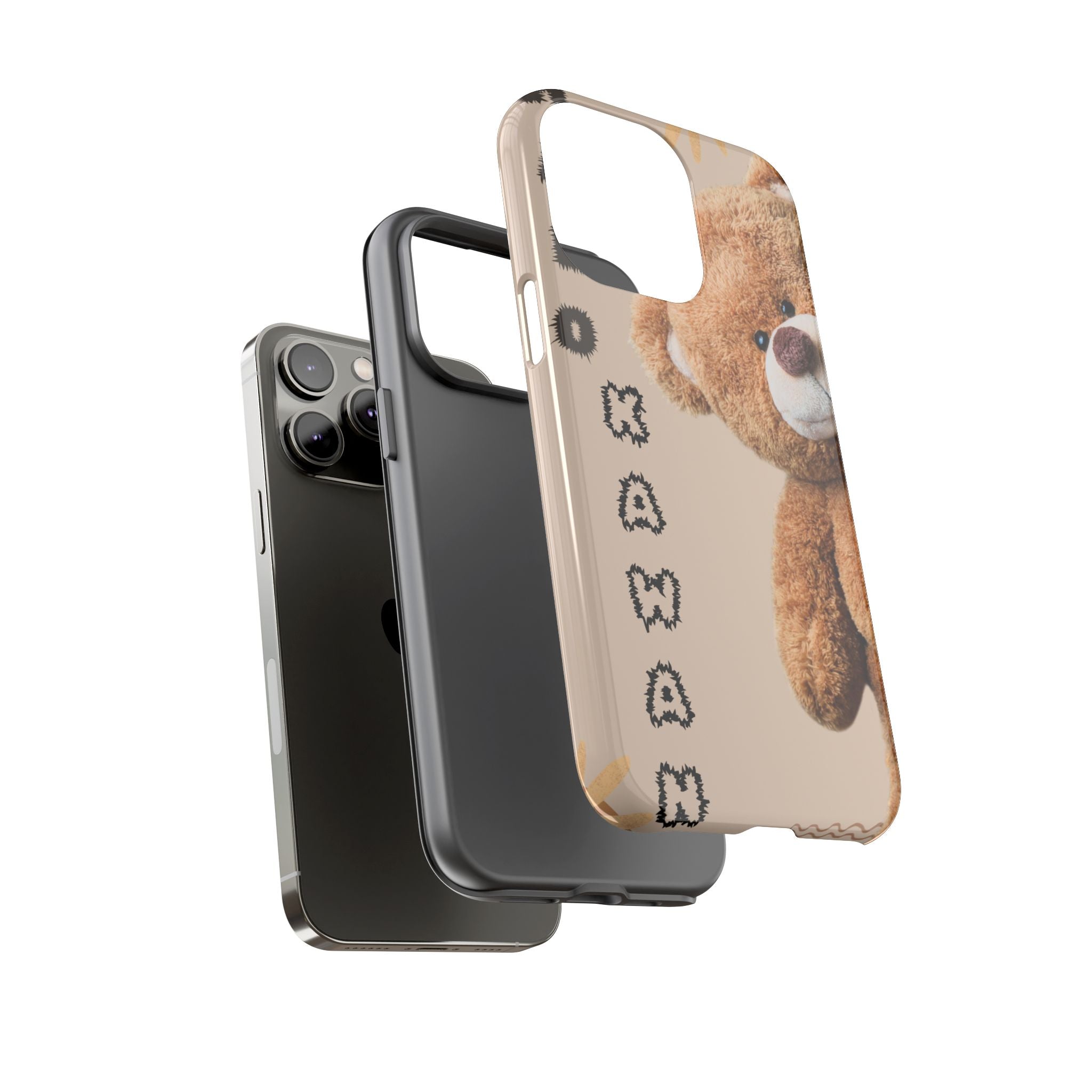 Cute Teddy Bear Phone Case — Personalized "Kawan" Design