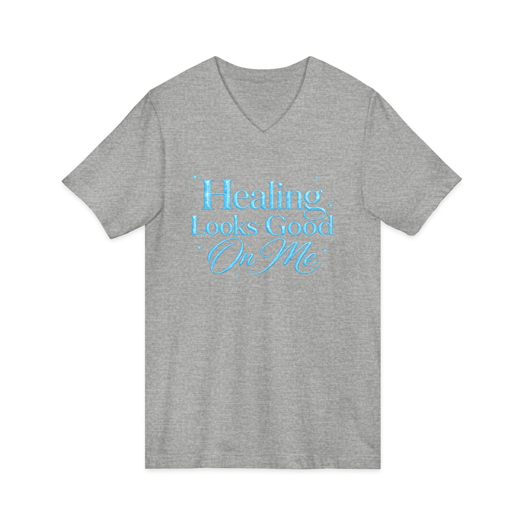 Unisex Healing Looks Good On Me V-Neck Tee