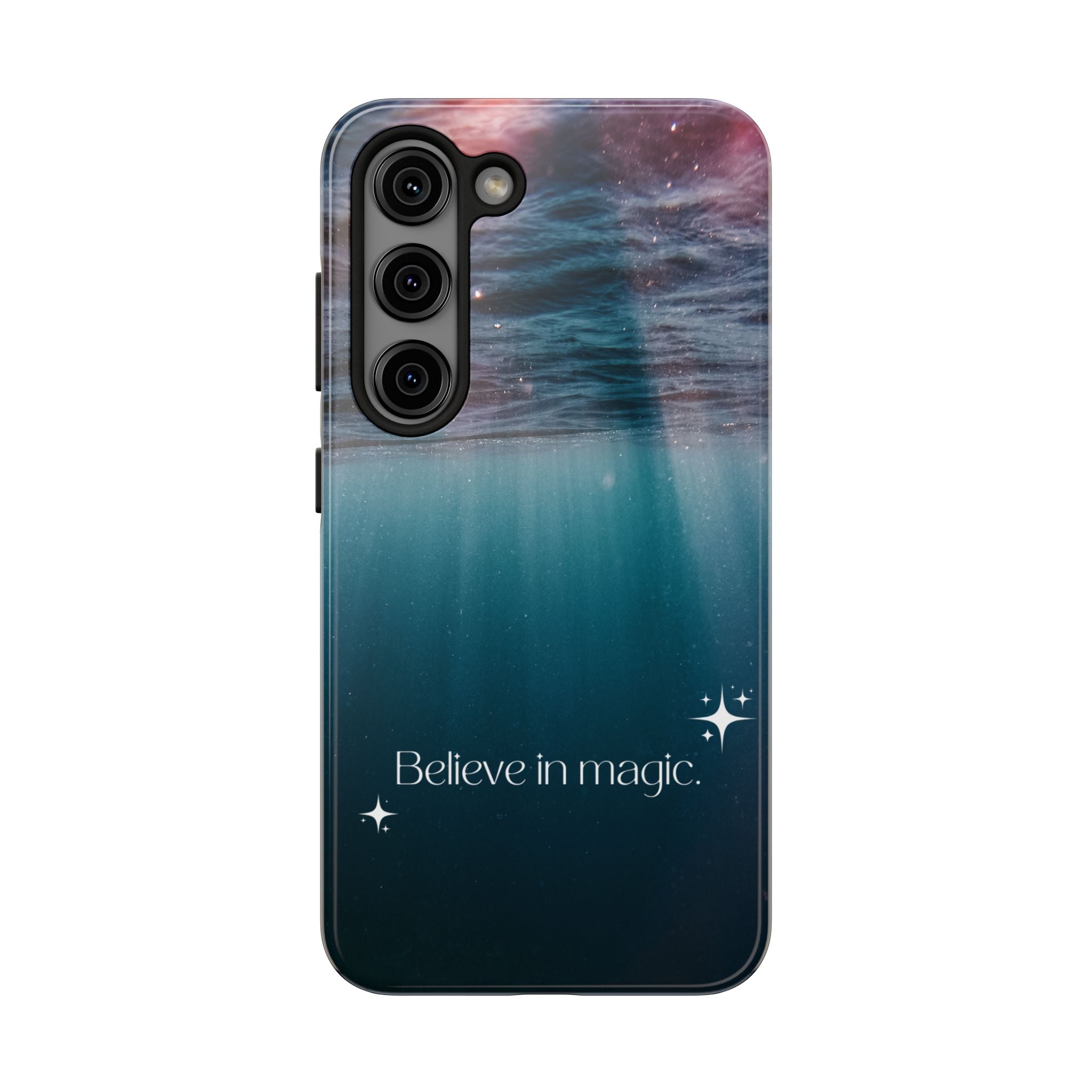 Believe in Magic Phone Case — Mystical Ocean Galaxy Tough Phone Case