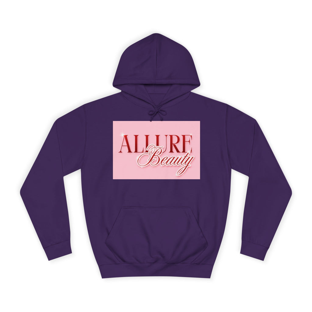 Unisex Allure Beauty Hoodie — Pink Logo Comfort Pullover