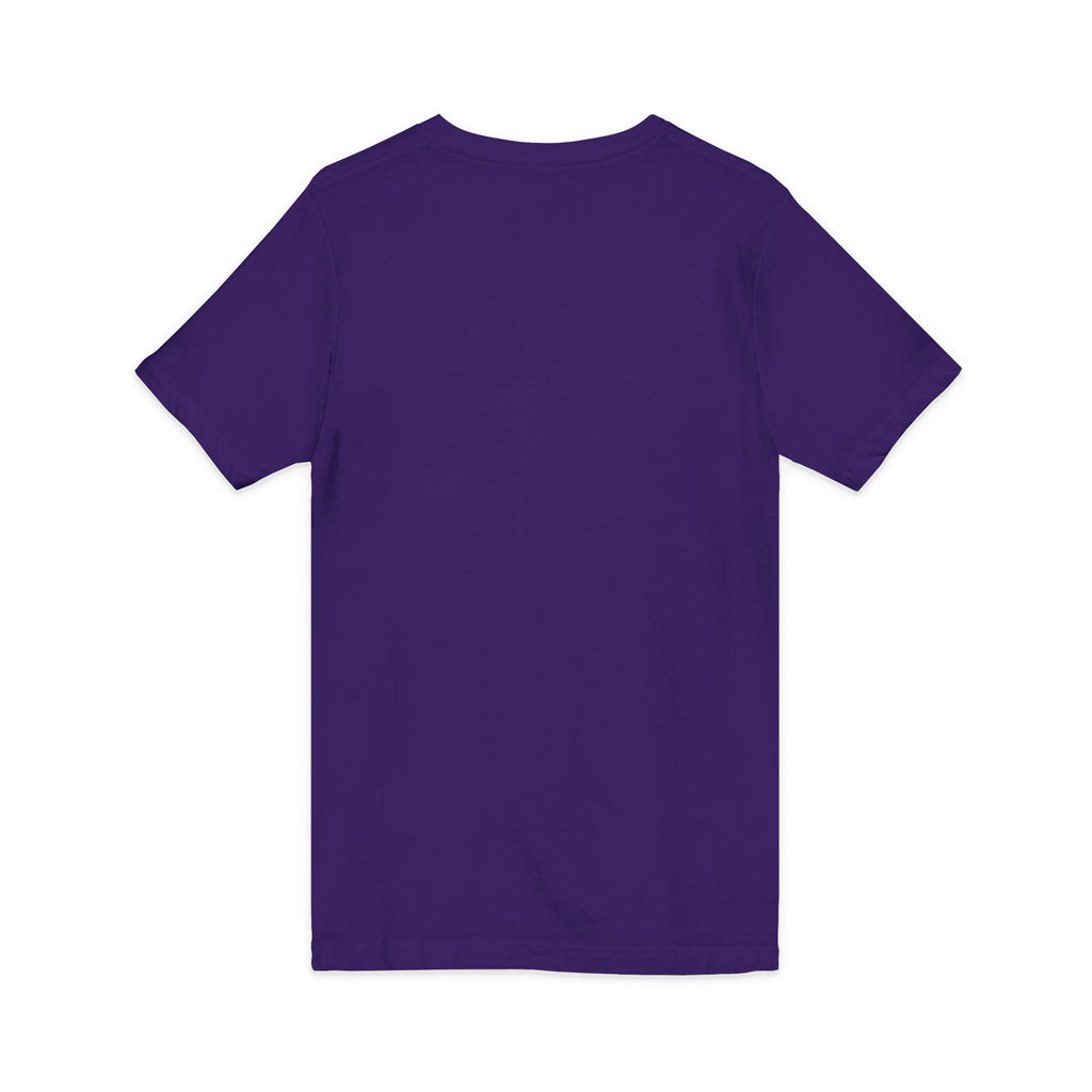 Wear Confidence V‑Neck Tee — Rainbow Script Inspirational T‑Shirt