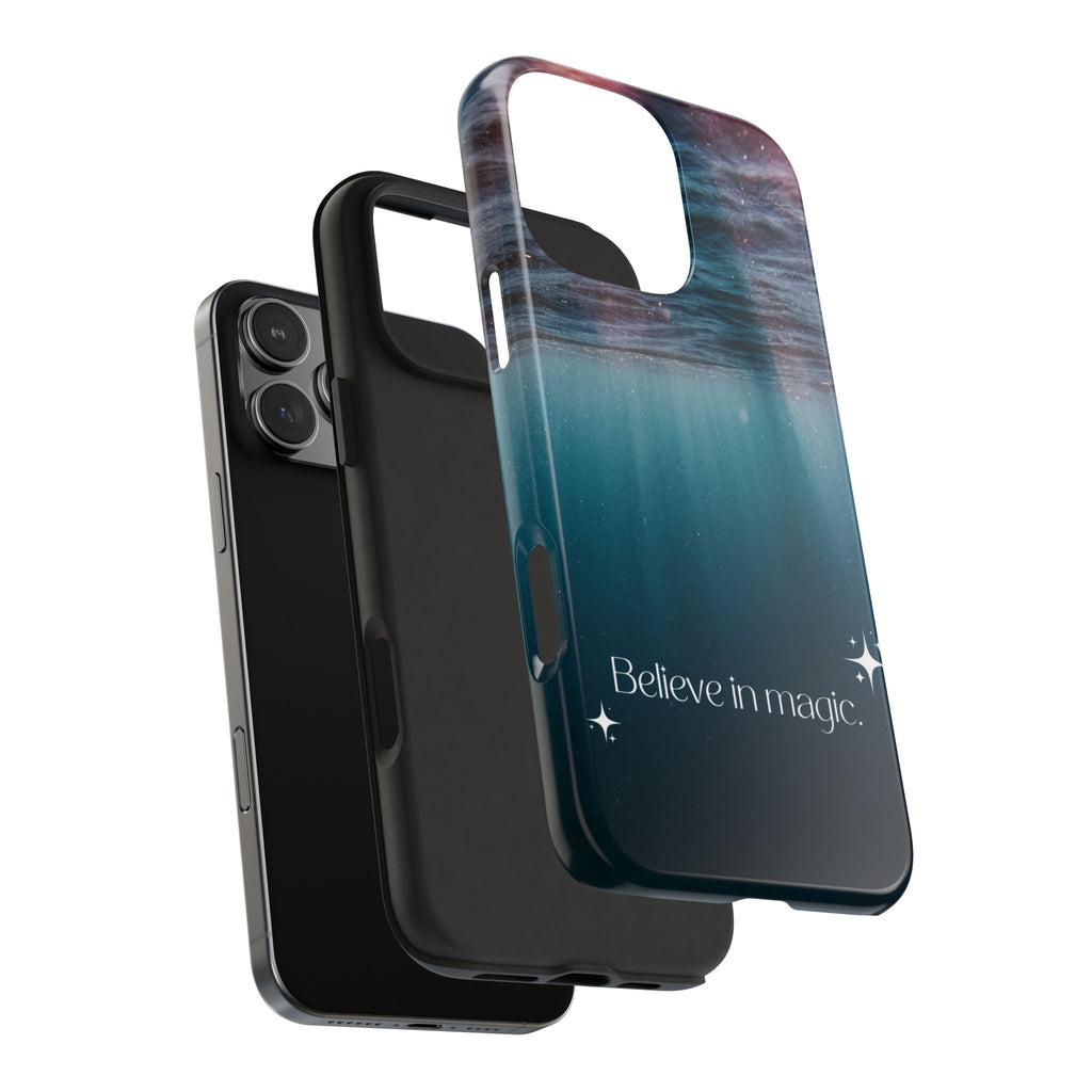 Believe in Magic Phone Case — Mystical Ocean Galaxy Tough Phone Case