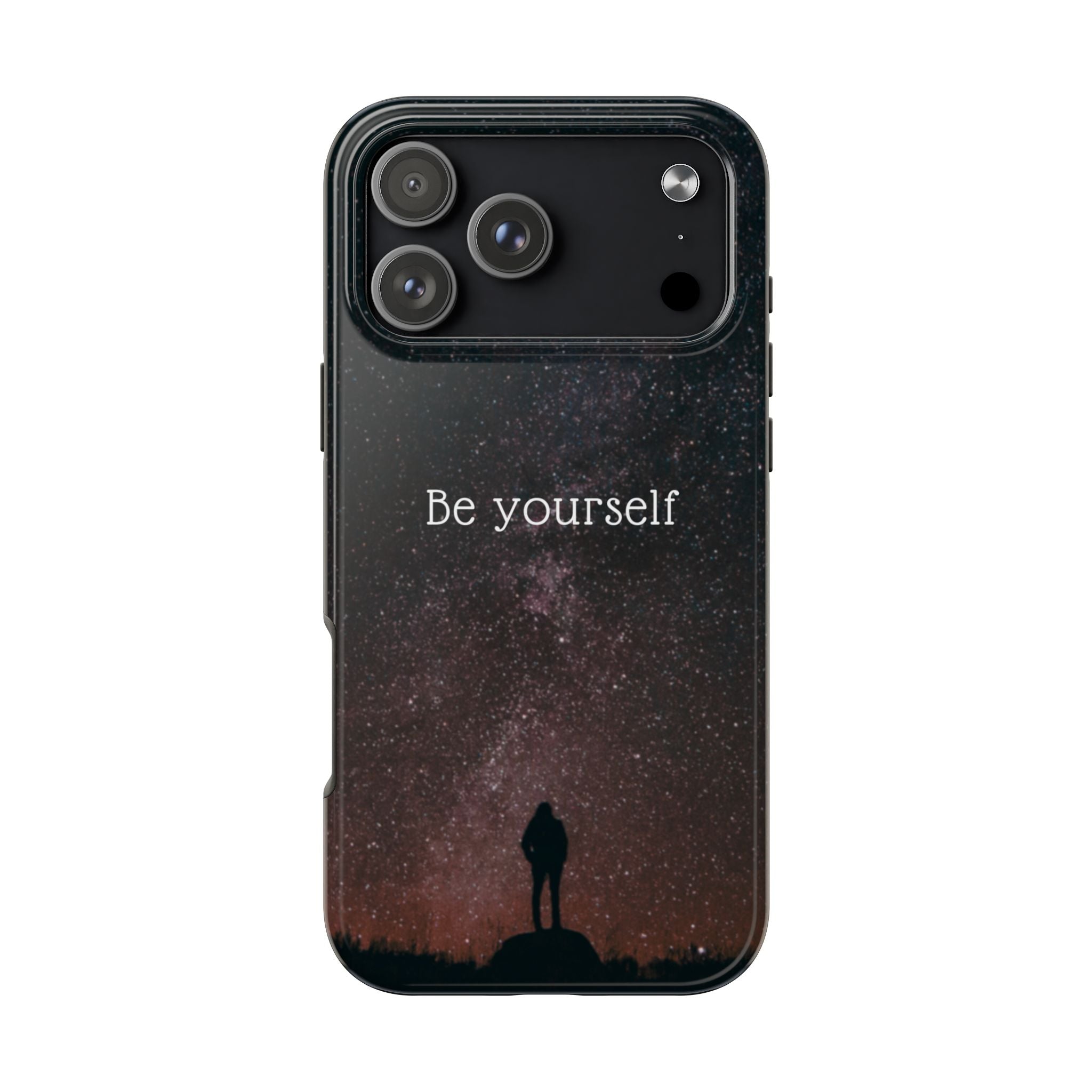 Be Yourself Tough Phone Case — Inspirational Starry Night Protective Cover