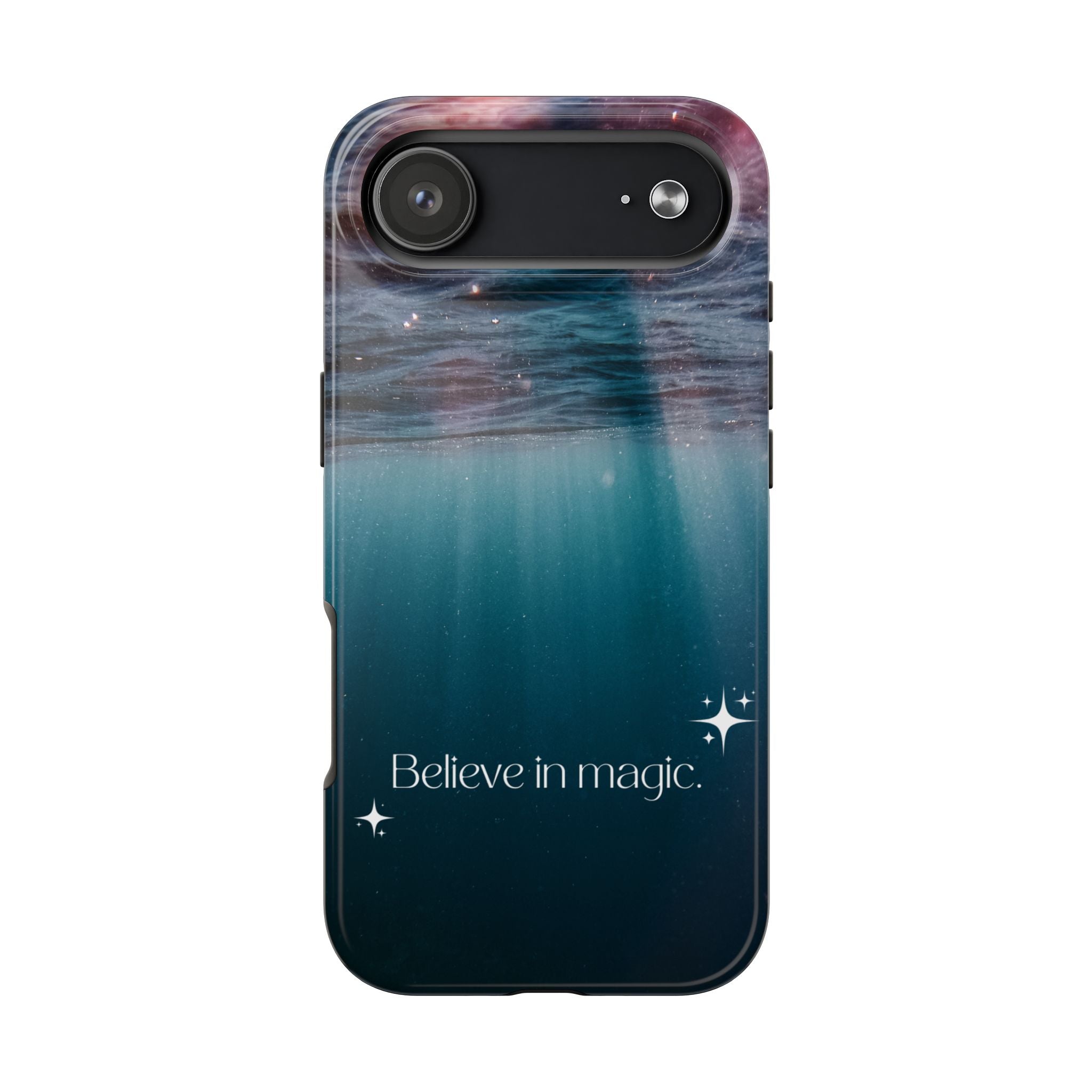 Believe in Magic Phone Case — Mystical Ocean Galaxy Tough Phone Case