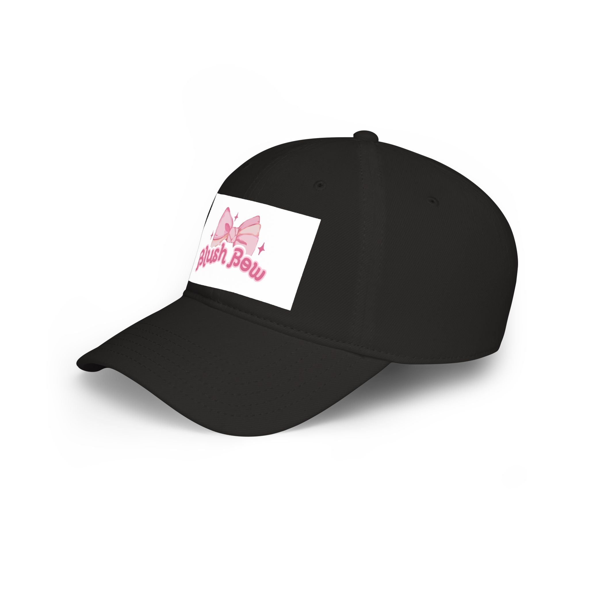 Blush Bow Cap — Cute Pink Bow Baseball Hat with "Blush Bow" Logo