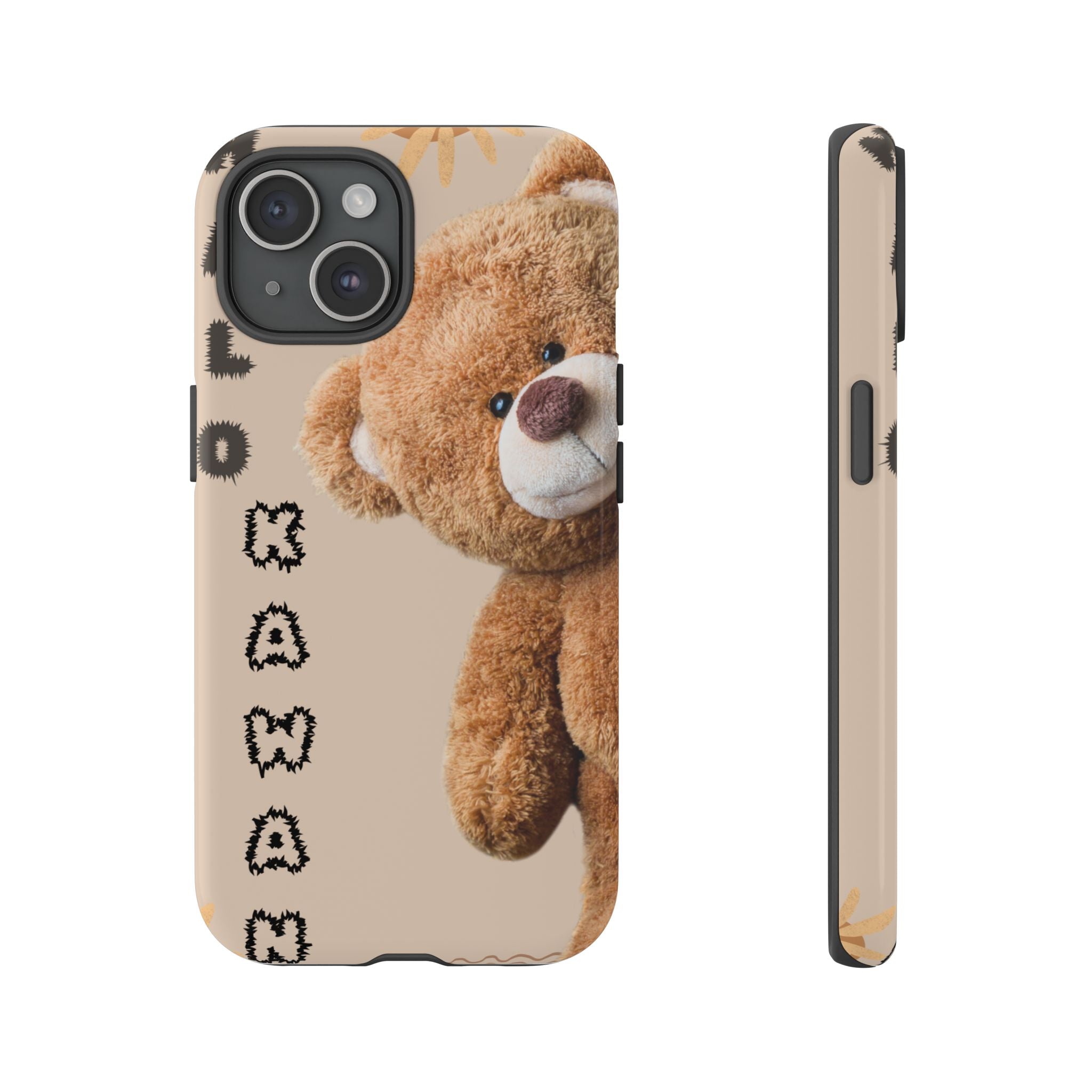 Cute Teddy Bear Phone Case — Personalized "Kawan" Design
