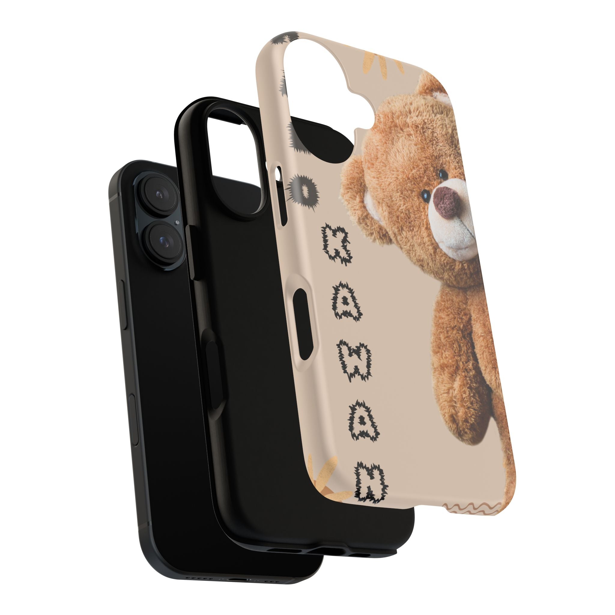 Cute Teddy Bear Phone Case — Personalized "Kawan" Design