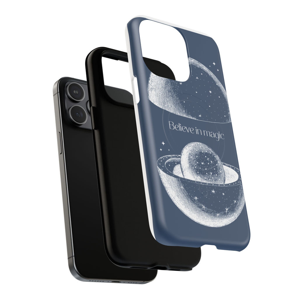 Believe in Magic Phone Case — Protective Magnetic Tough Case with Celestial Design