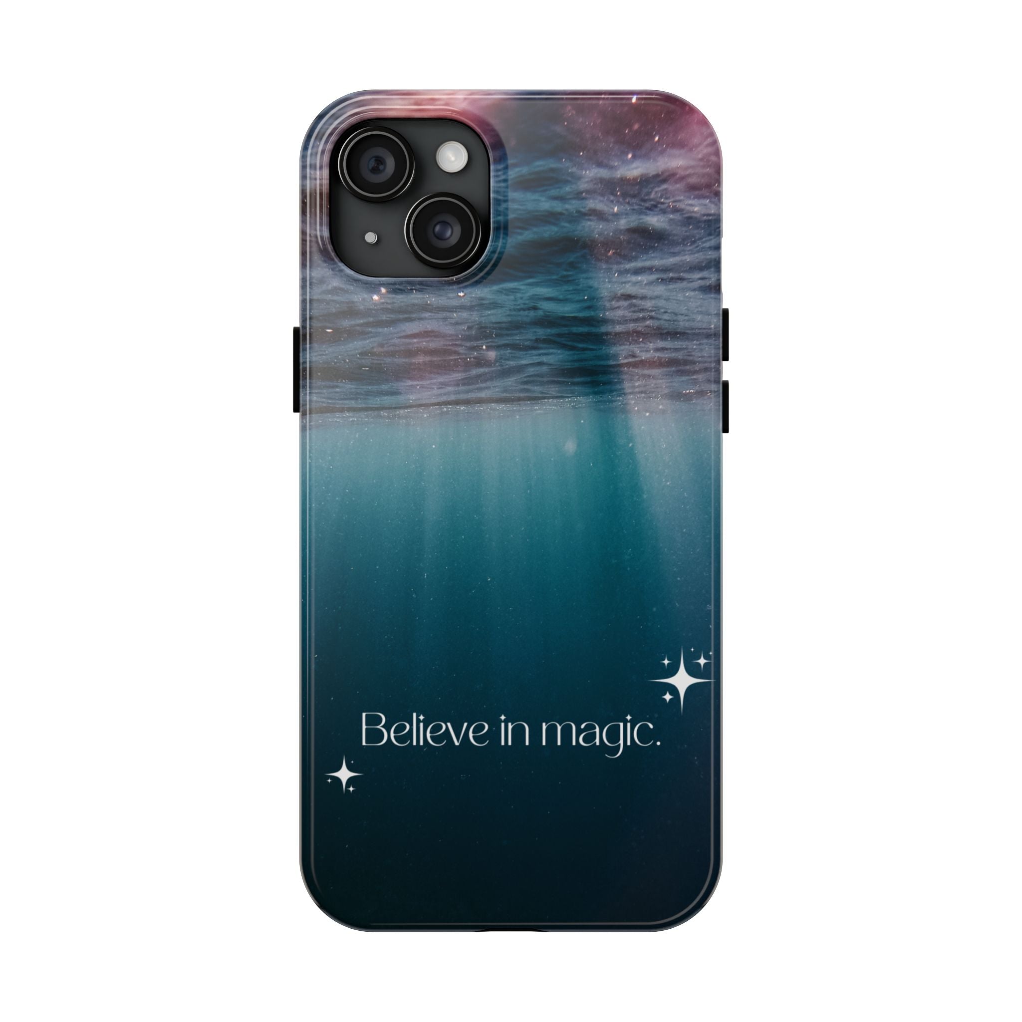 Believe in Magic Phone Case — Mystical Ocean Galaxy Tough Phone Case