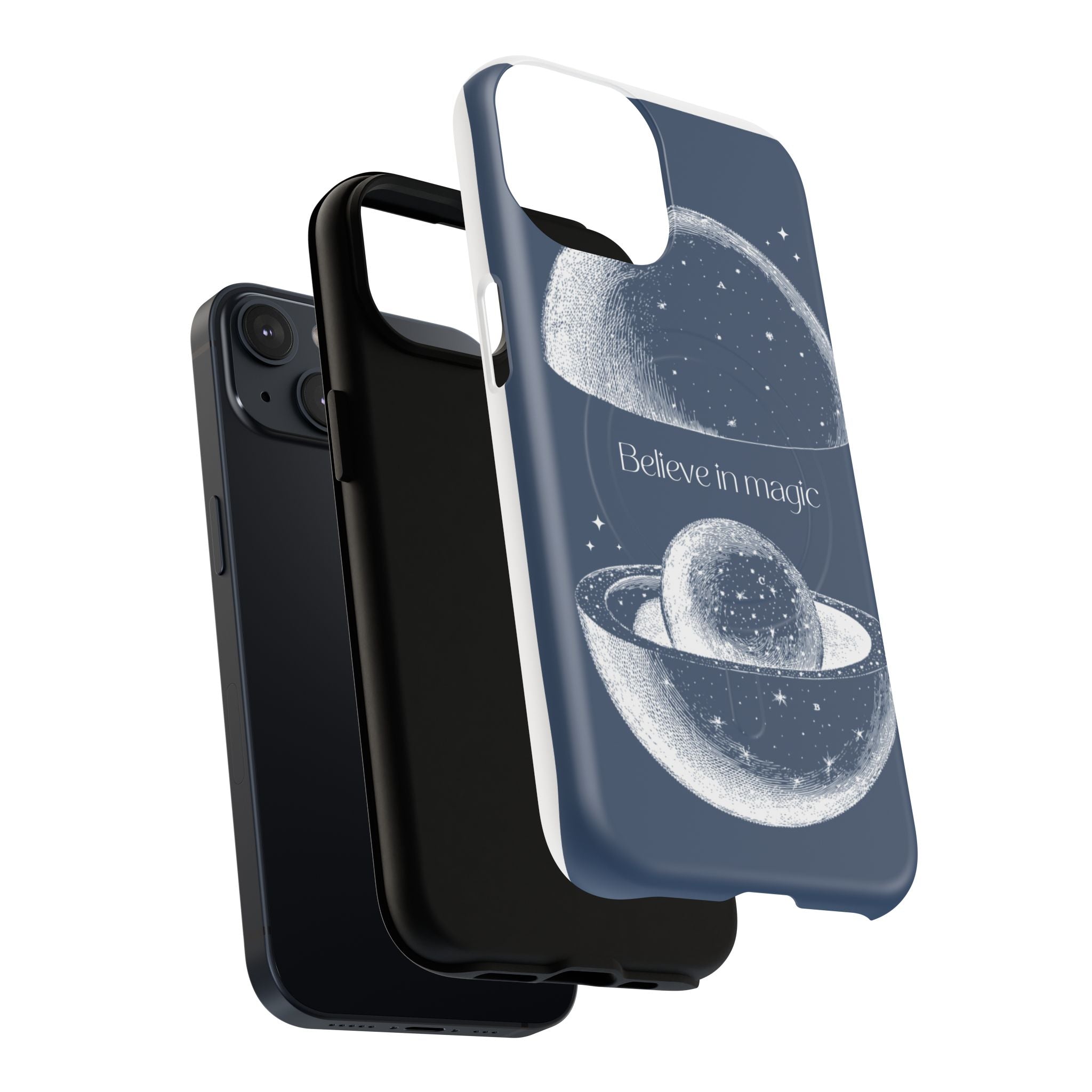 Believe in Magic Phone Case — Protective Magnetic Tough Case with Celestial Design