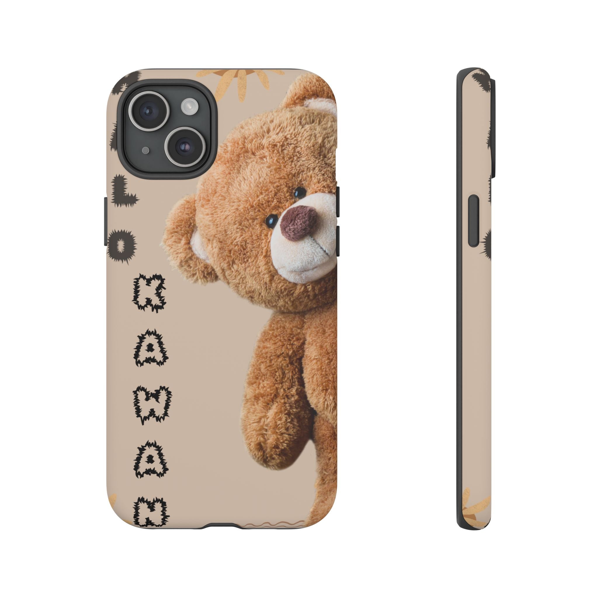 Cute Teddy Bear Phone Case — Personalized "Kawan" Design