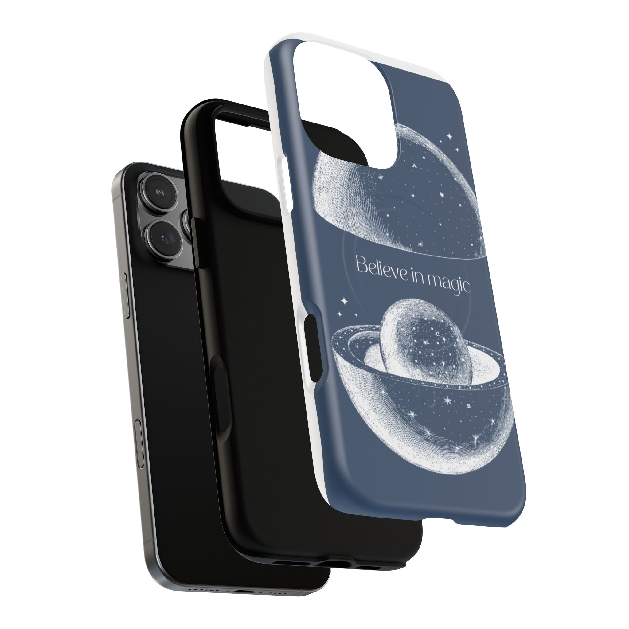 Believe in Magic Phone Case — Protective Magnetic Tough Case with Celestial Design