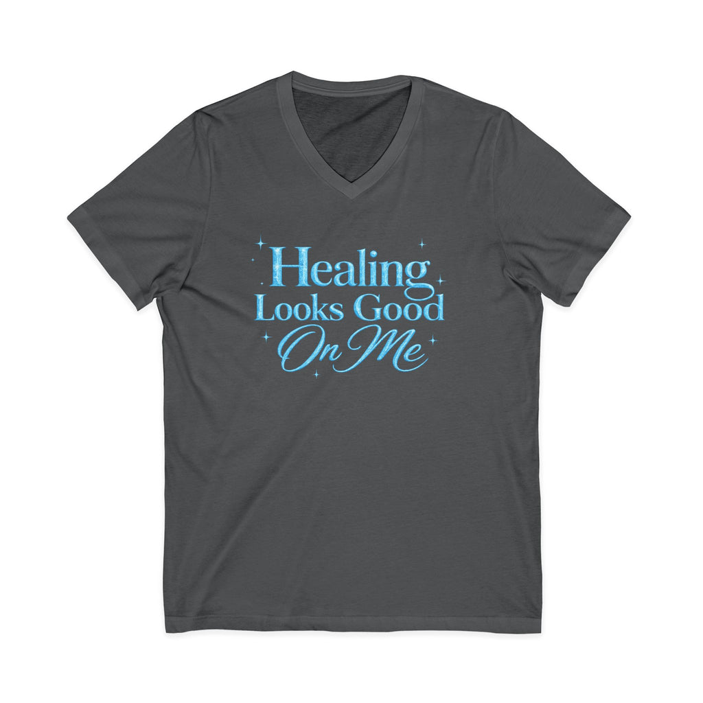 Unisex Healing Looks Good On Me V-Neck Tee