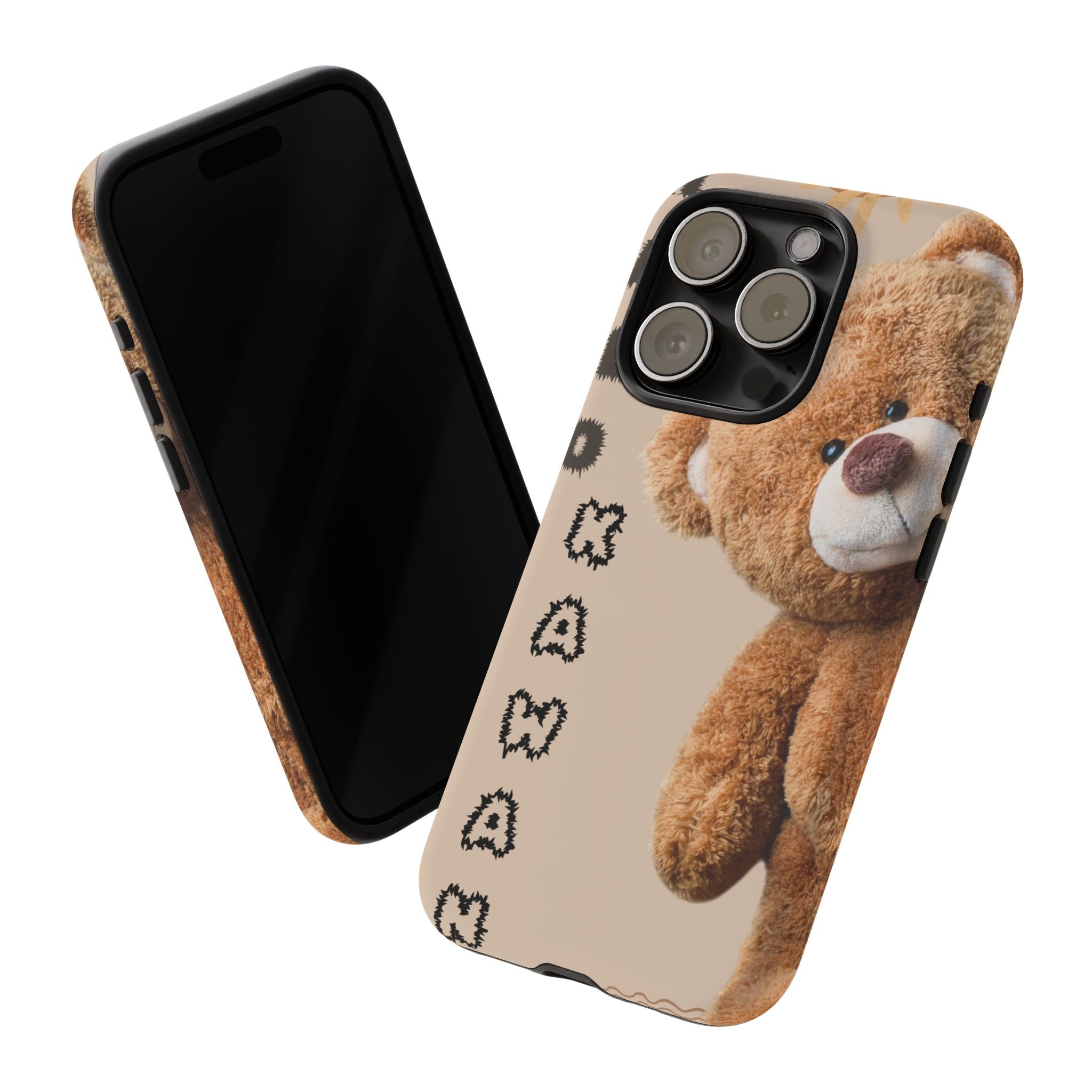 Cute Teddy Bear Phone Case — Personalized "Kawan" Design