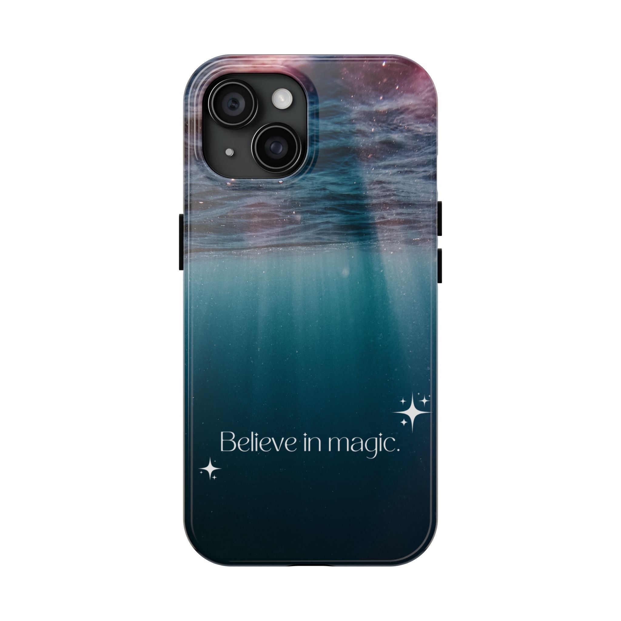 Believe in Magic Phone Case — Mystical Ocean Galaxy Tough Phone Case