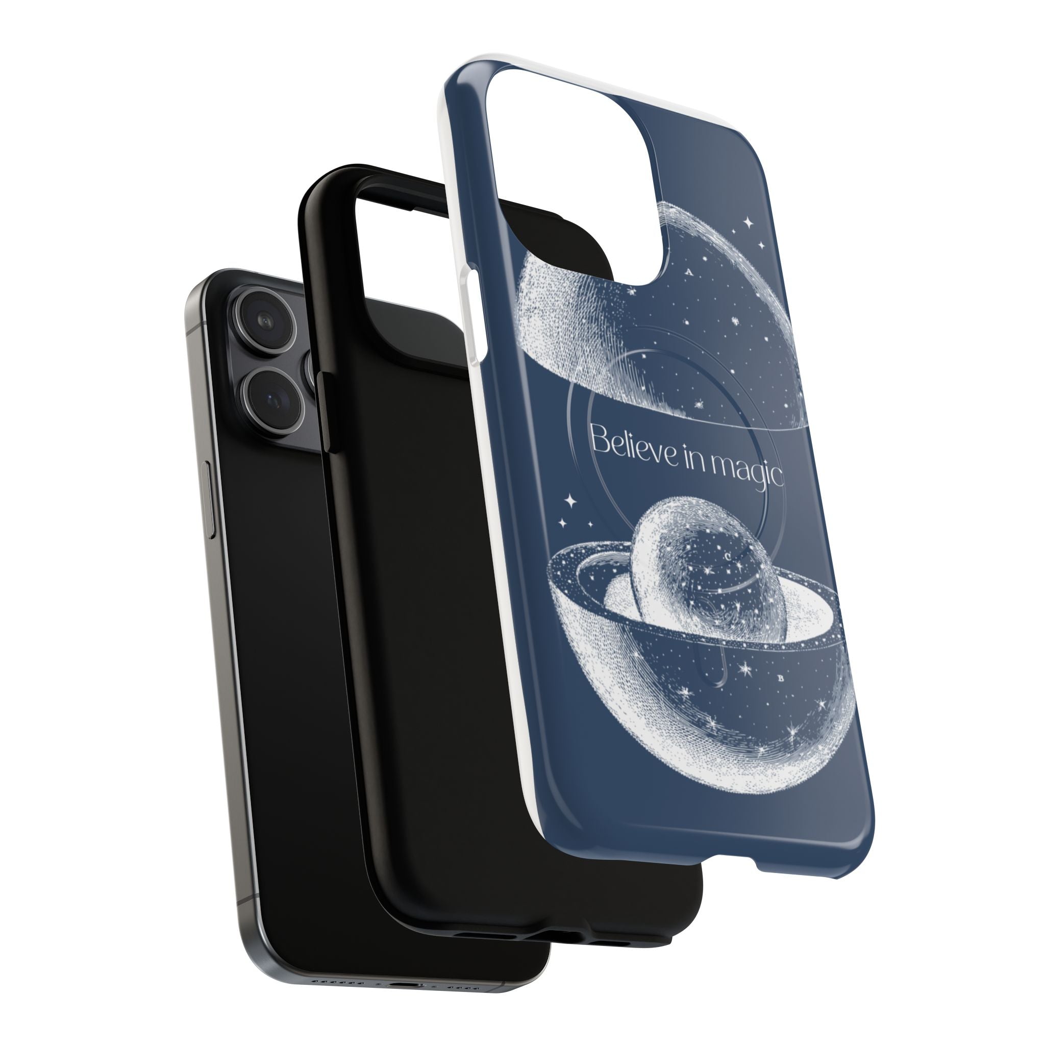 Believe in Magic Phone Case — Protective Magnetic Tough Case with Celestial Design