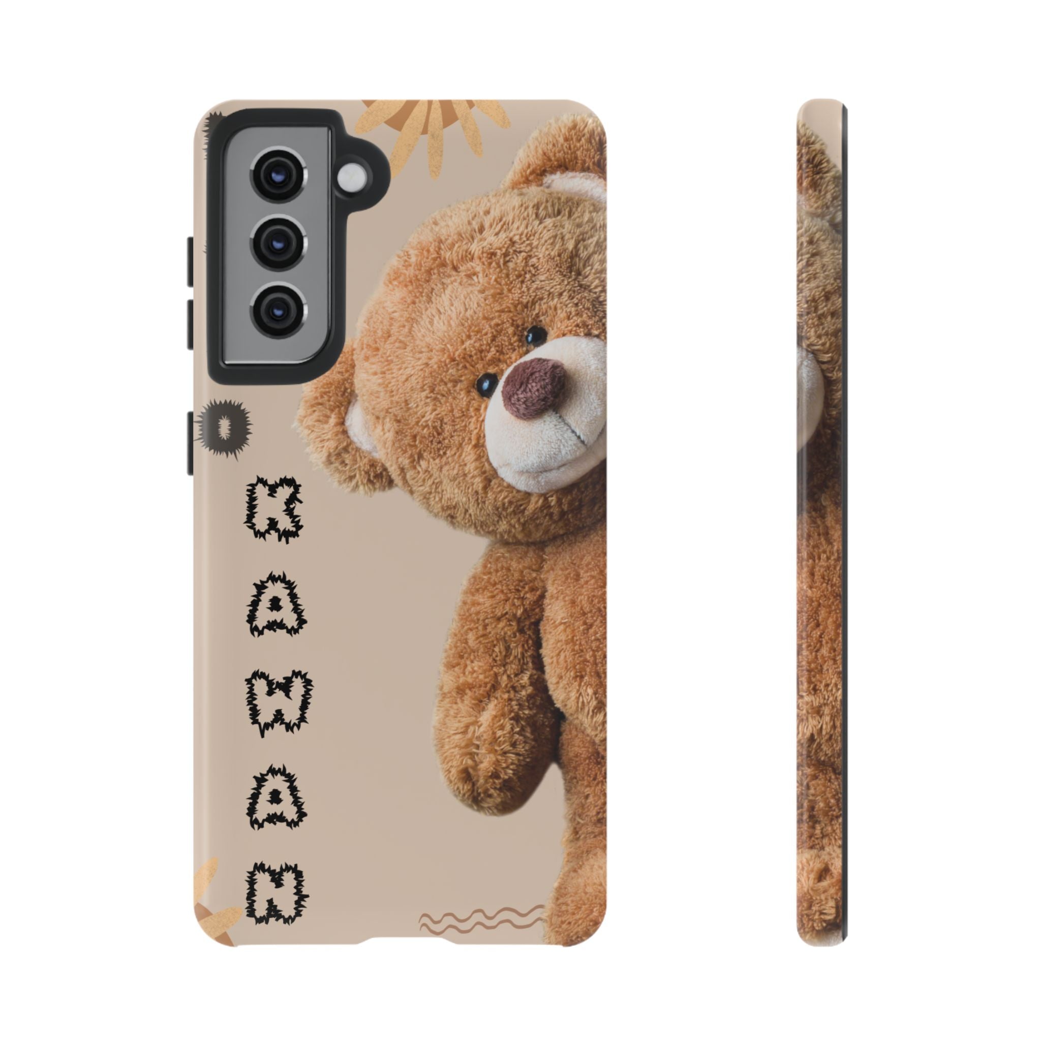 Cute Teddy Bear Phone Case — Personalized "Kawan" Design