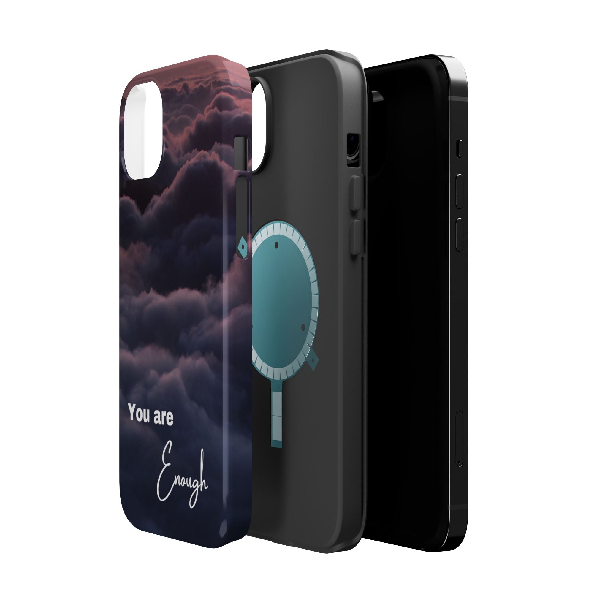 Phone Case — 'You Are Enough' Cloudy Sky Magnetic Impact-Resistant Case
