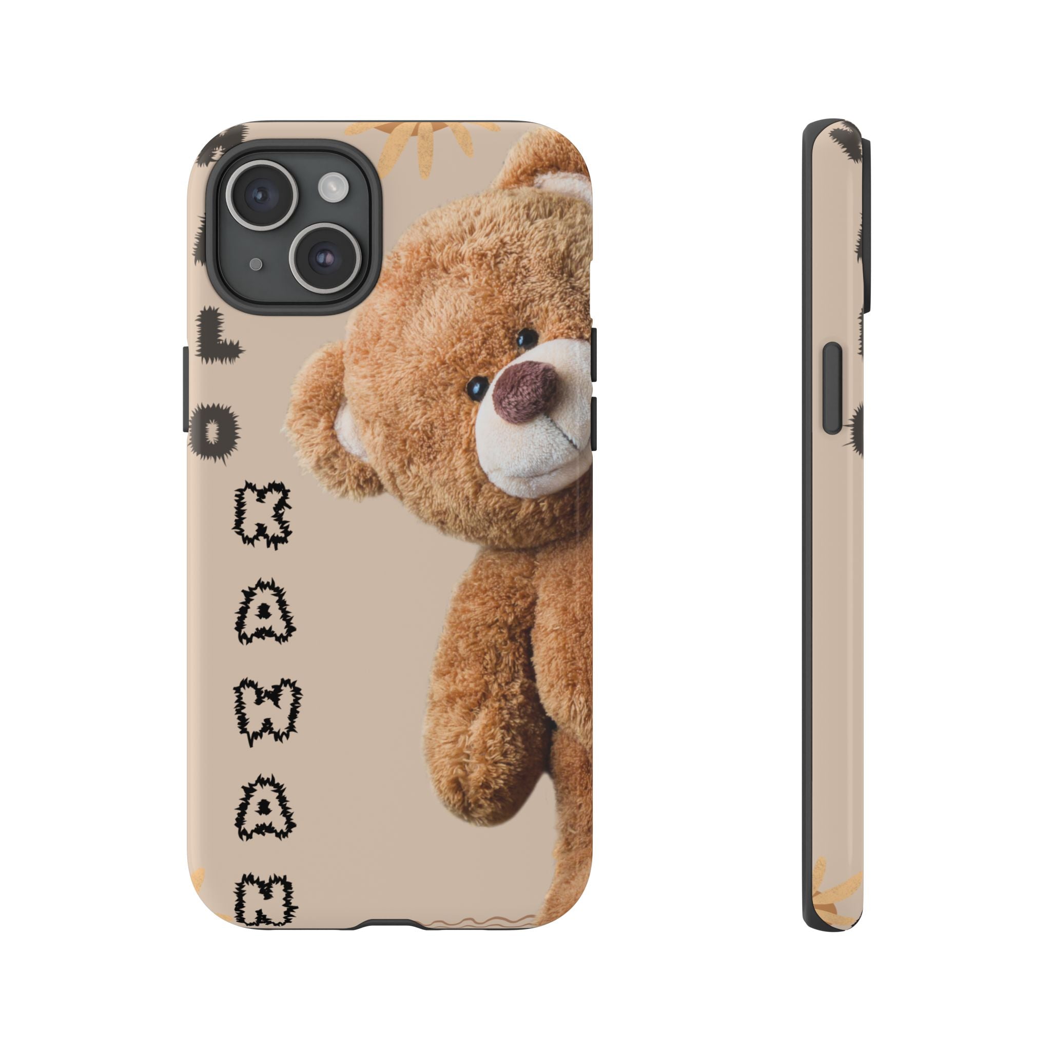 Cute Teddy Bear Phone Case — Personalized "Kawan" Design