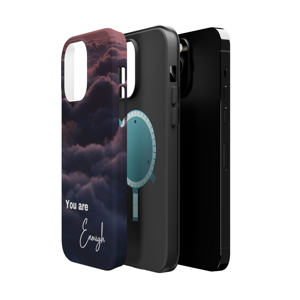 Phone Case — 'You Are Enough' Cloudy Sky Magnetic Impact-Resistant Case