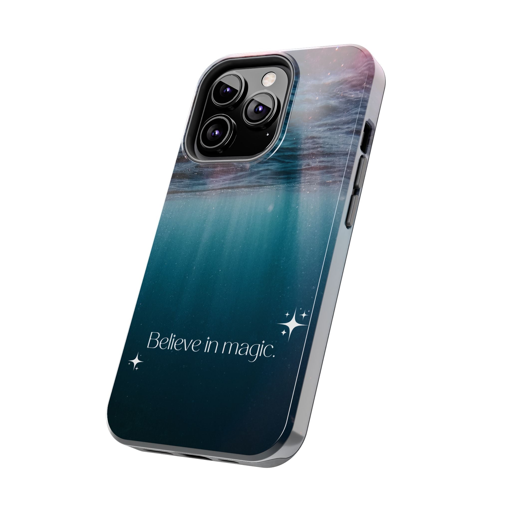 Believe in Magic Phone Case — Mystical Ocean Galaxy Tough Phone Case