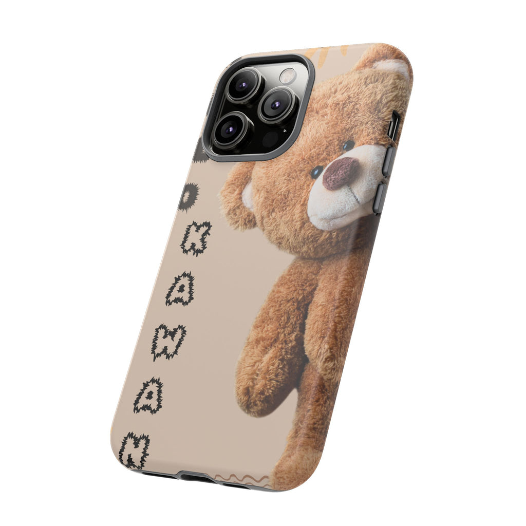 Cute Teddy Bear Phone Case — Personalized "Kawan" Design