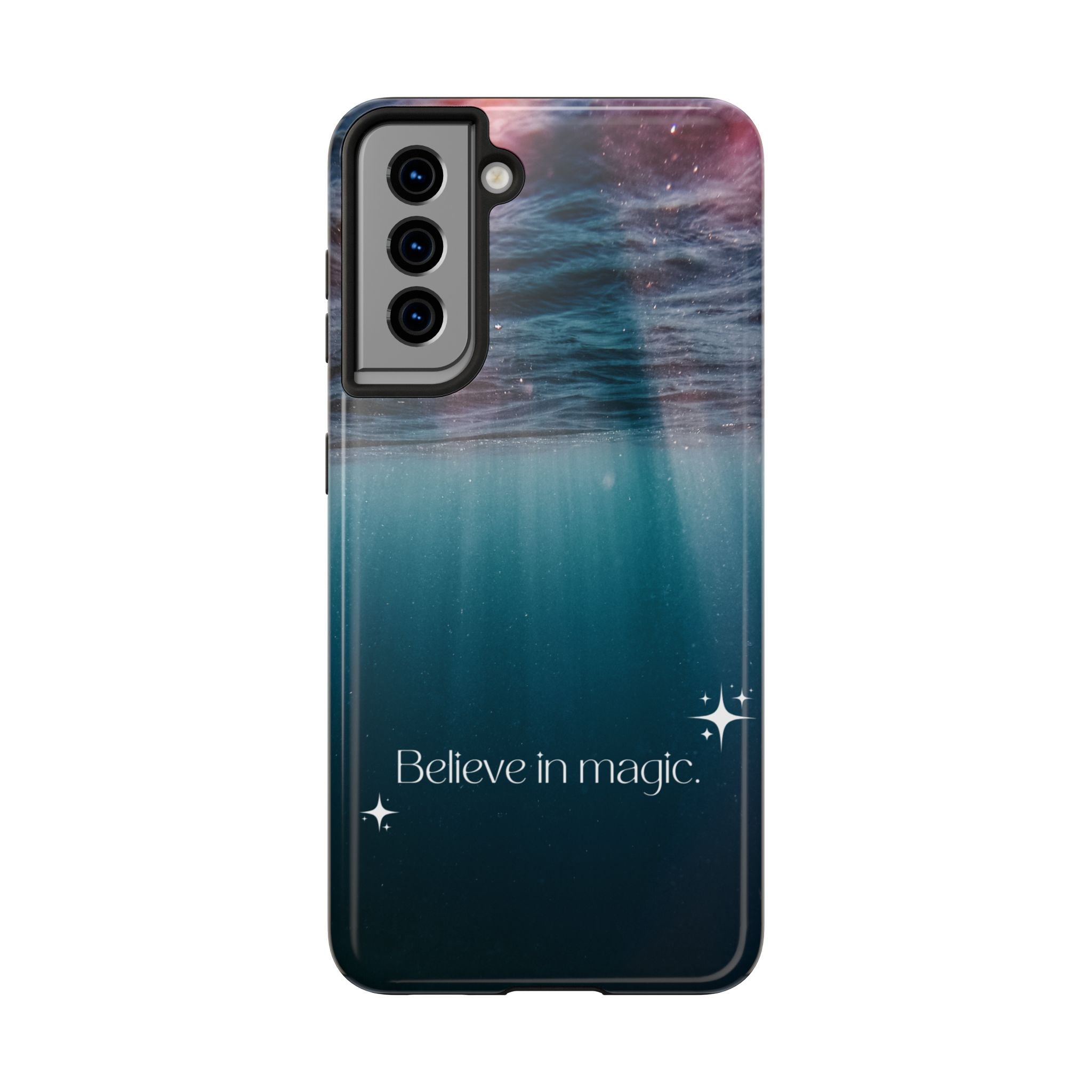 Believe in Magic Phone Case — Mystical Ocean Galaxy Tough Phone Case