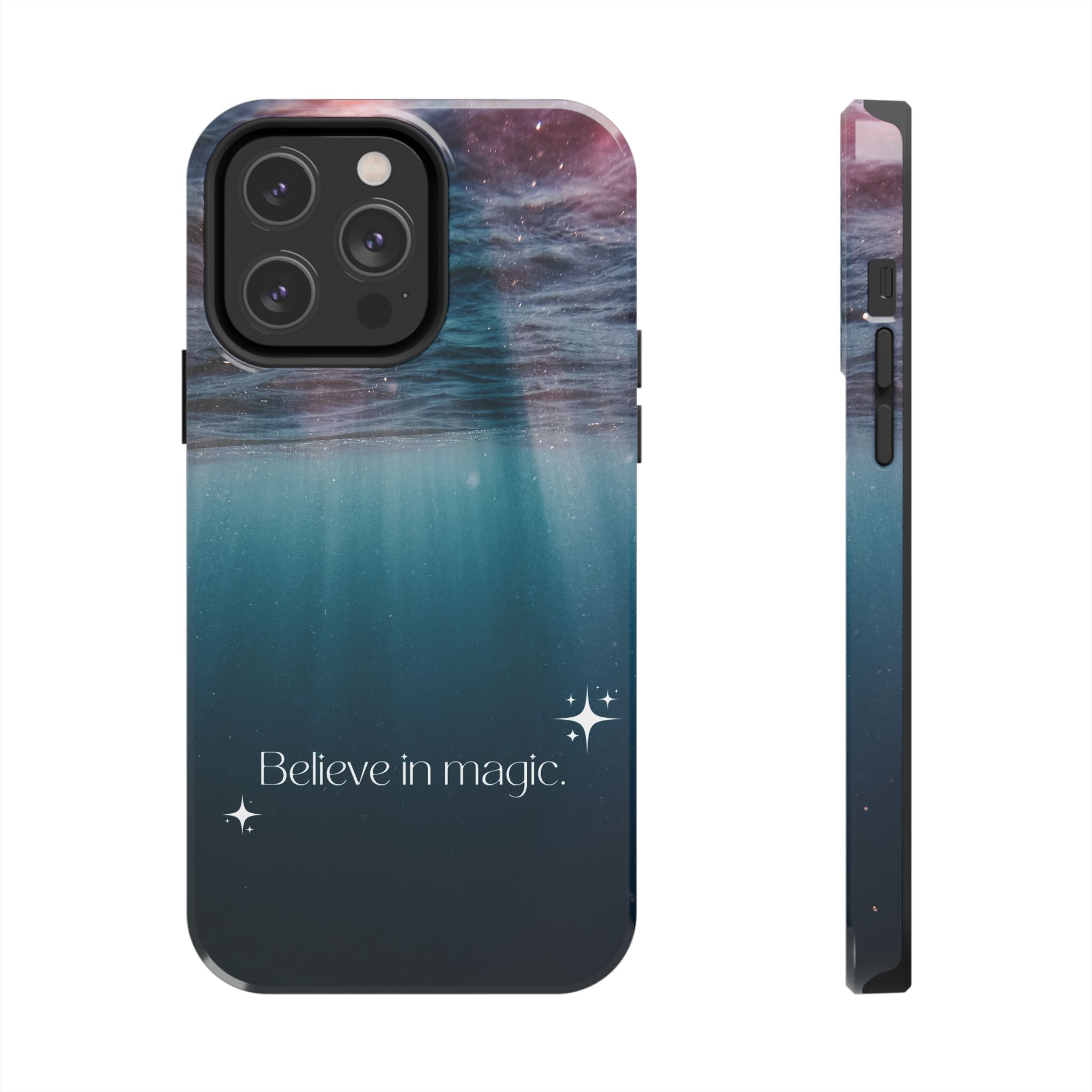 Believe in Magic Phone Case — Mystical Ocean Galaxy Tough Phone Case