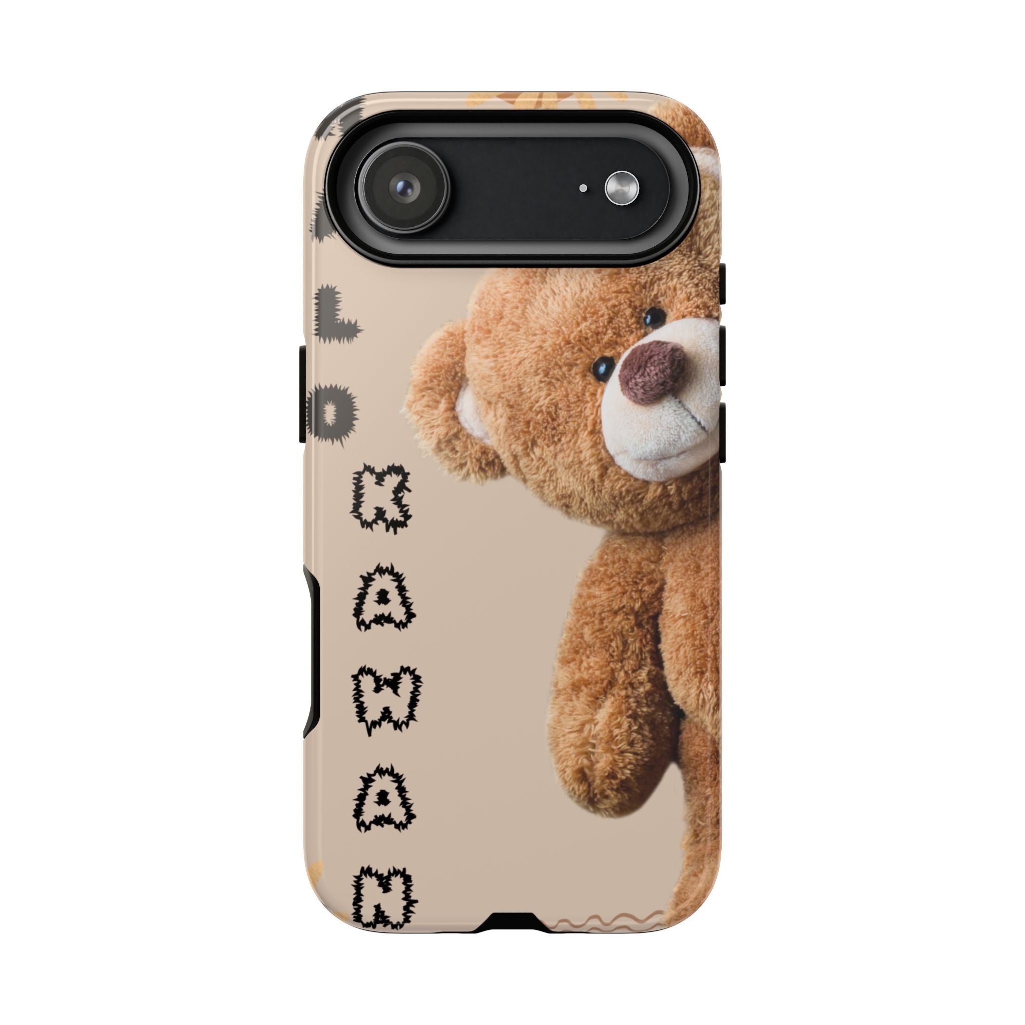 Cute Teddy Bear Phone Case — Personalized "Kawan" Design